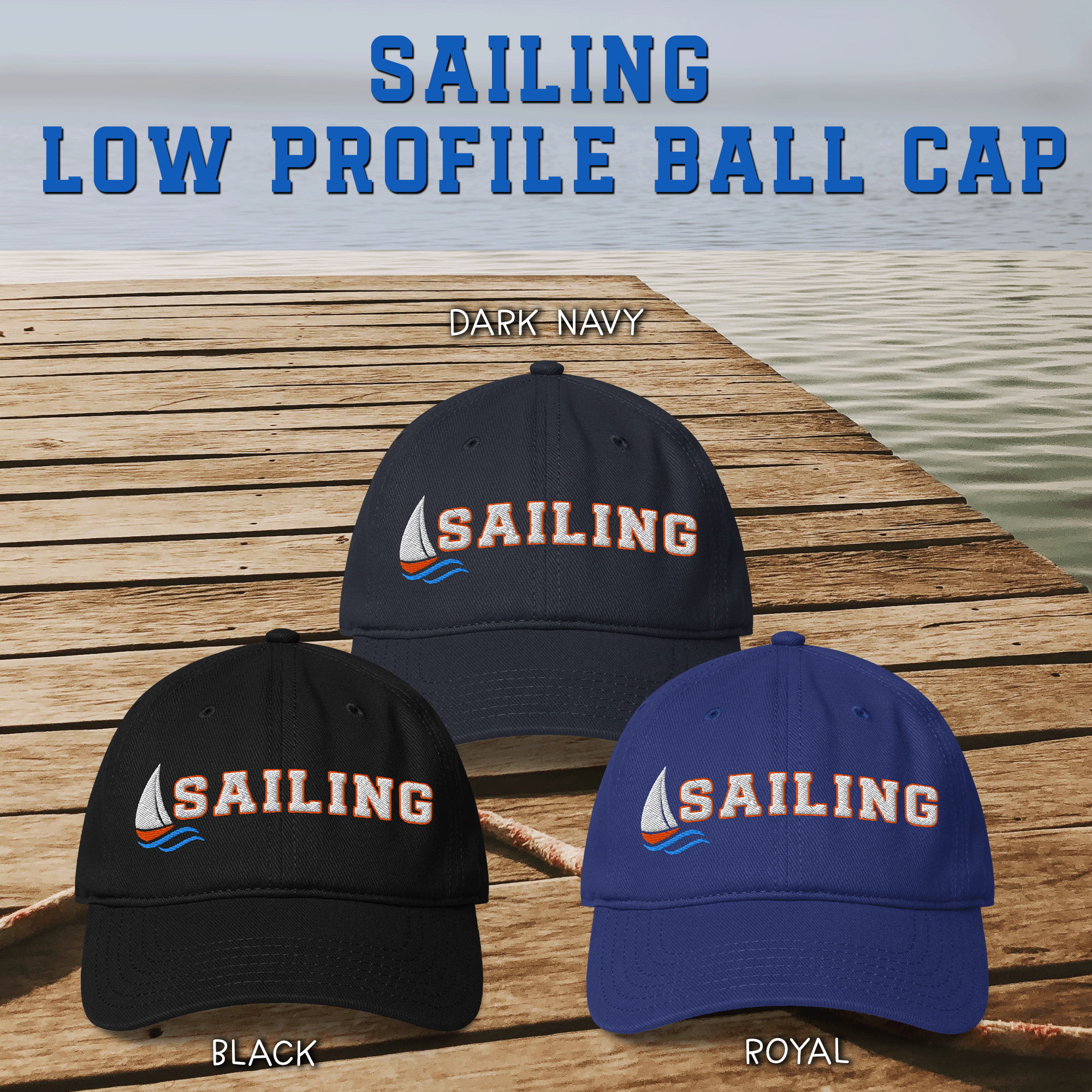 Sailing Low-Profile Baseball Cap