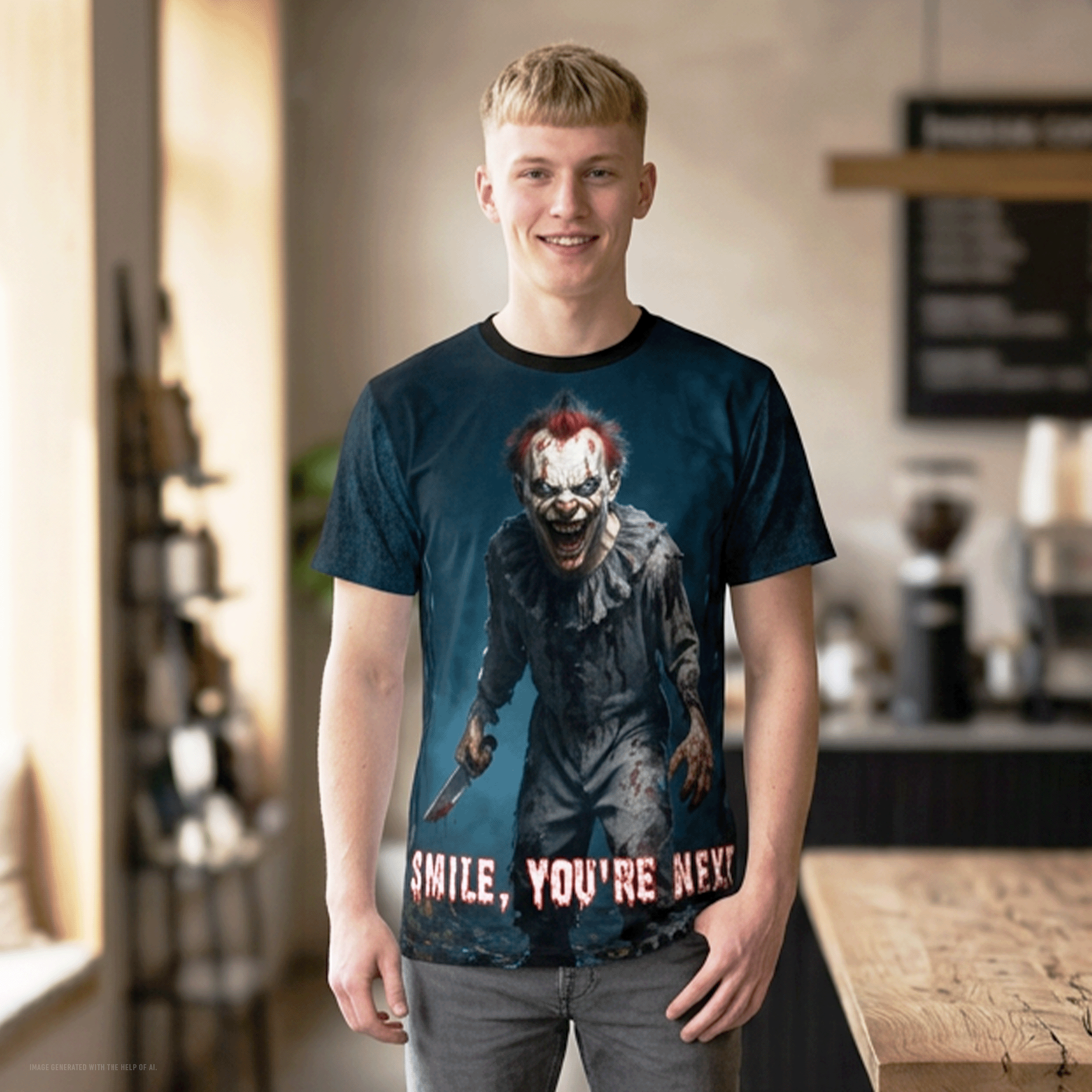 Horror Clown All-Over Print Tee