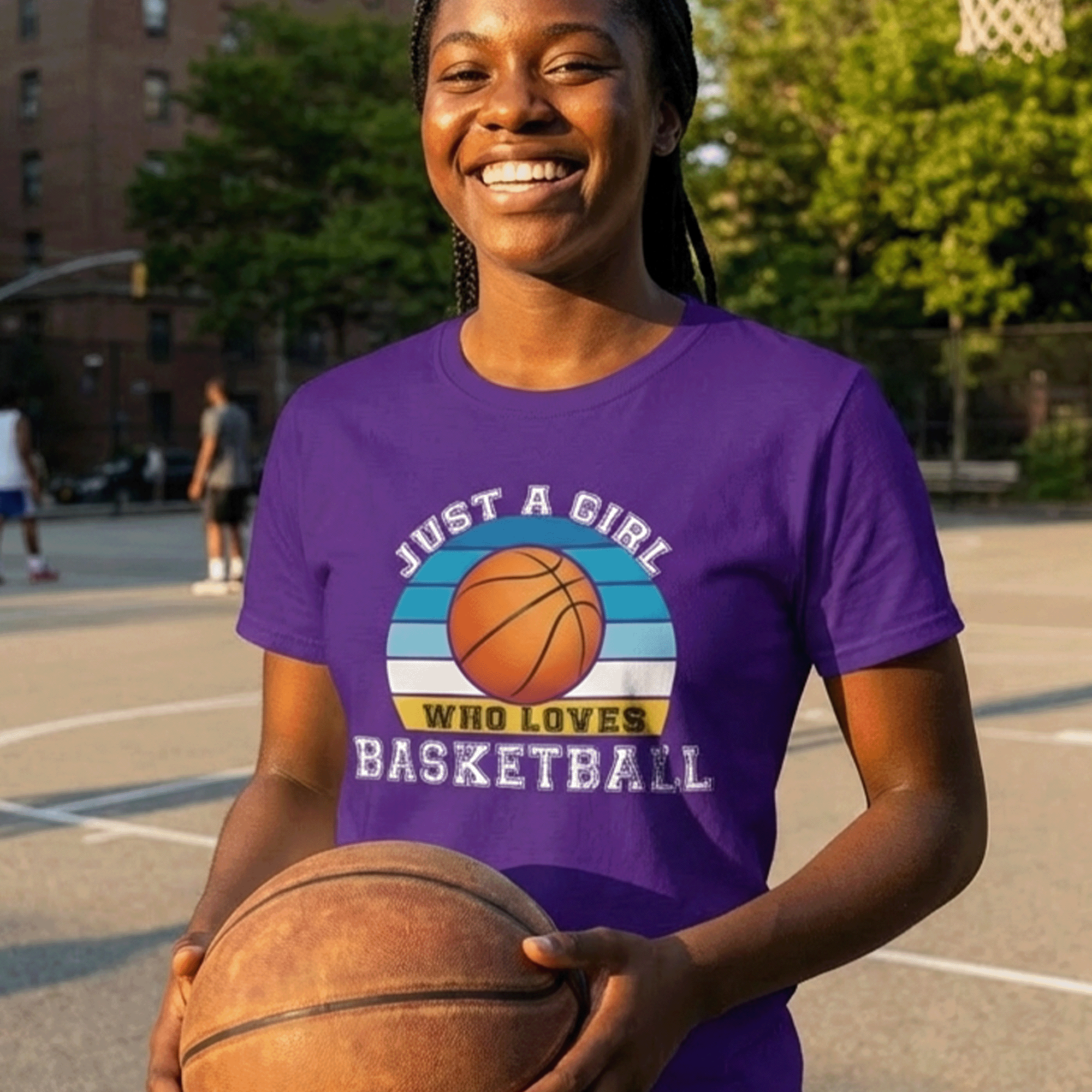 Just a Girl Who Loves Basketball Classic Sports Tee