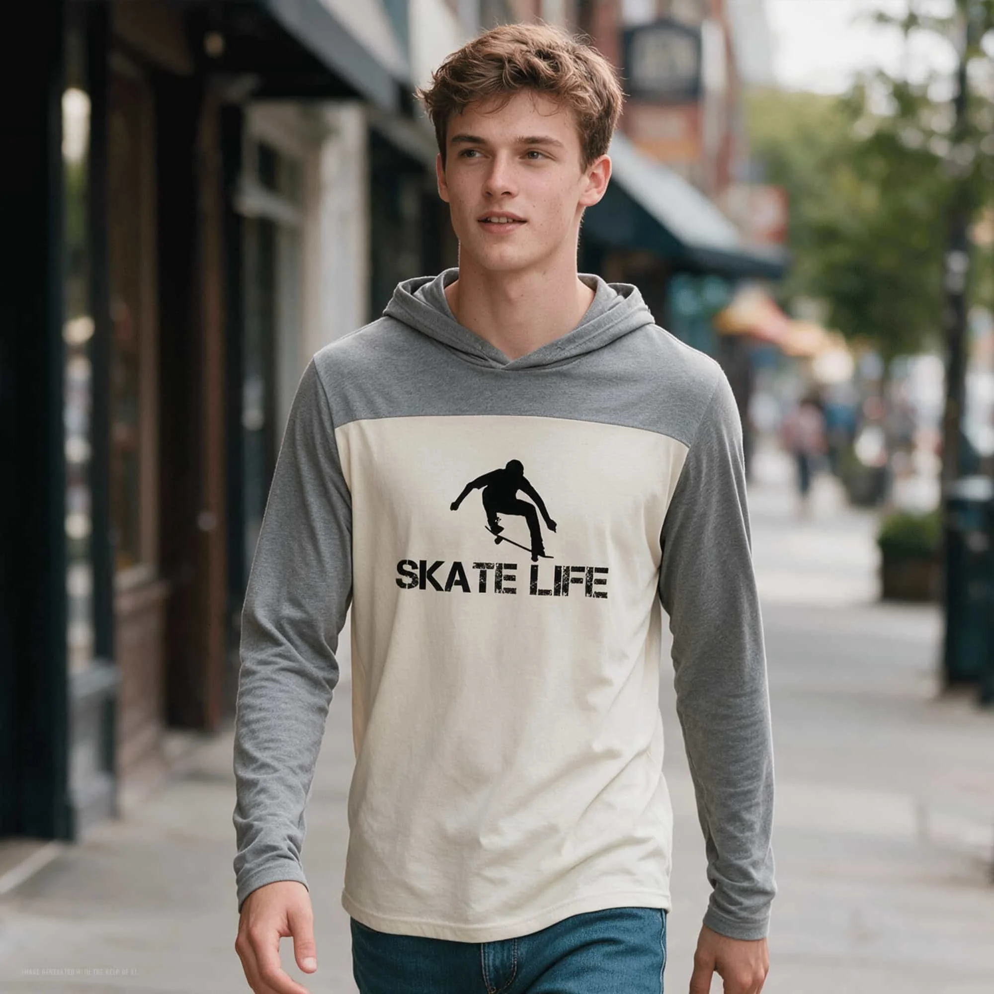 Skate Life Long Sleeve T-shirt Halftime Hoodie