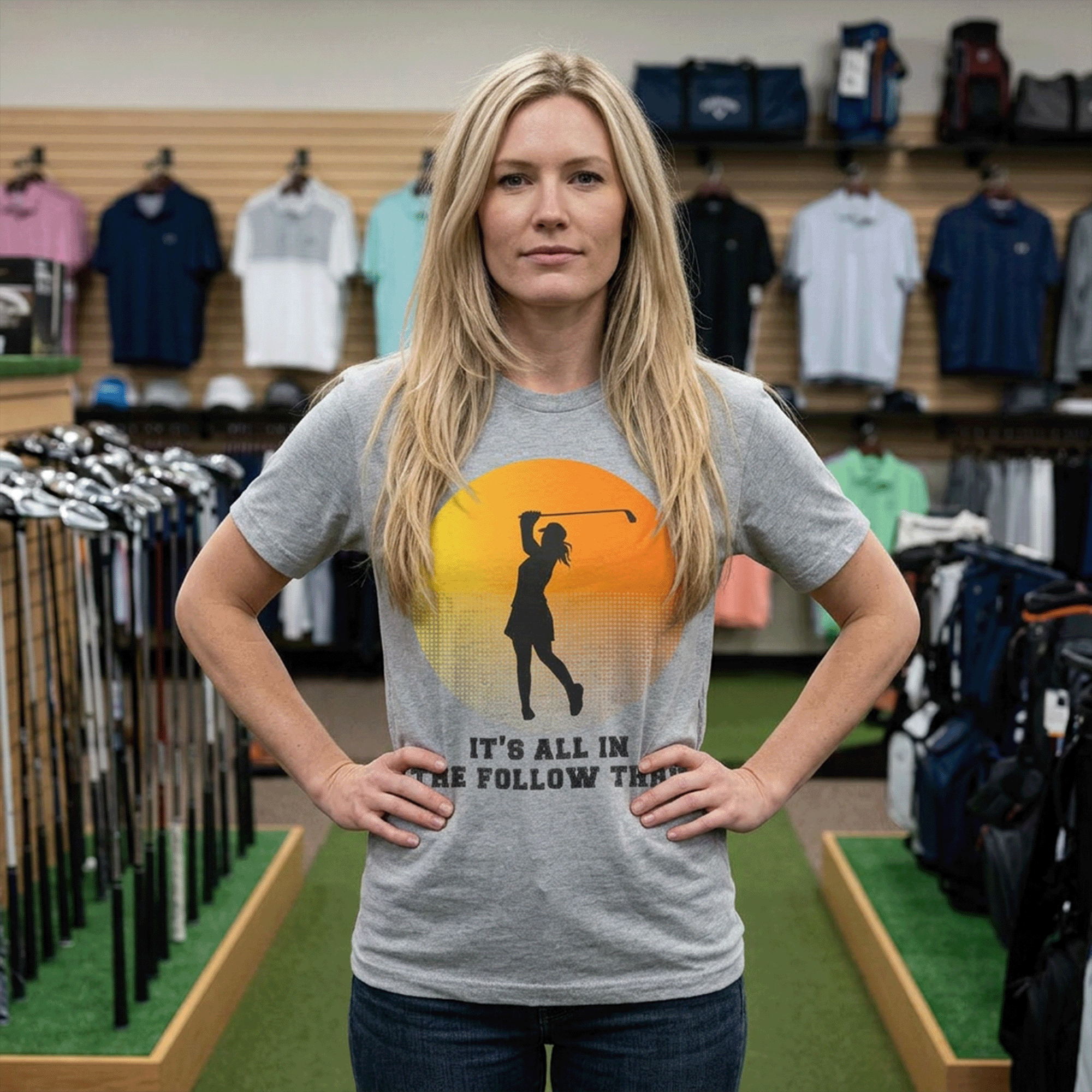 Golf Follow Through Sunset Dryblend® Tee