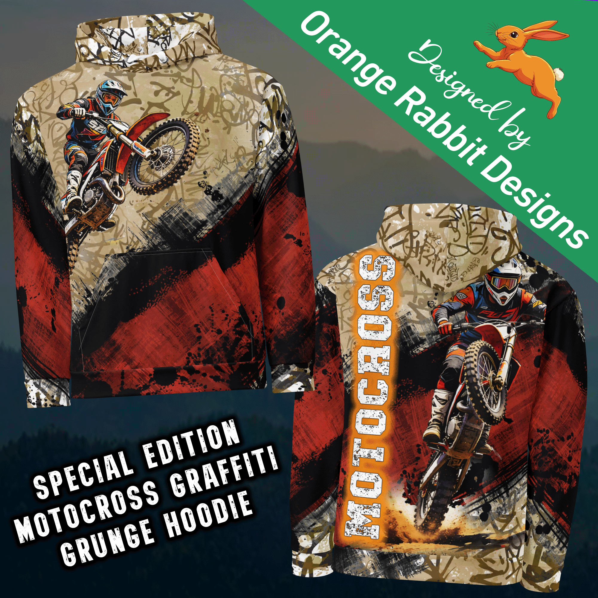 Motocross Graffiti Grunge Hoodie 9.png