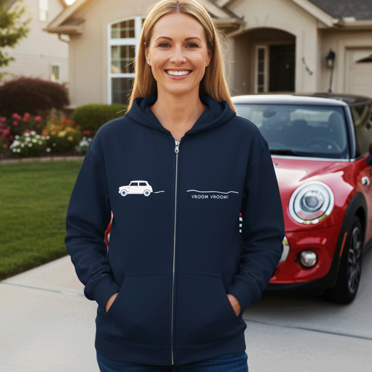 Mini Minimalist Full Zip Unisex Hoodie Jacket