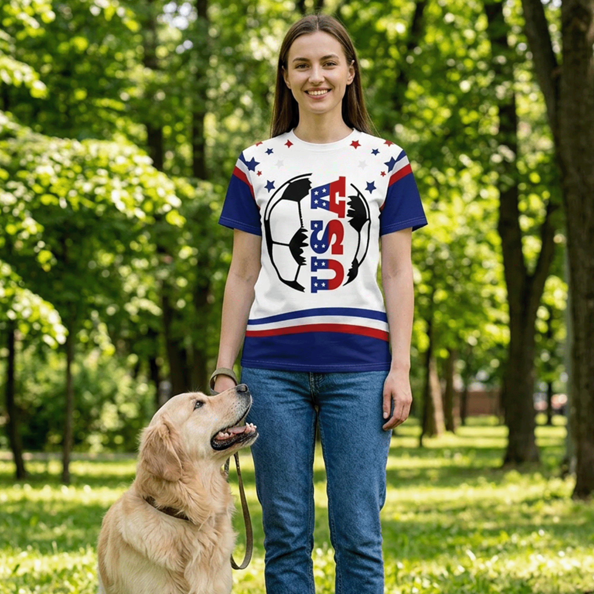 USA Soccer Quick-drying Tee