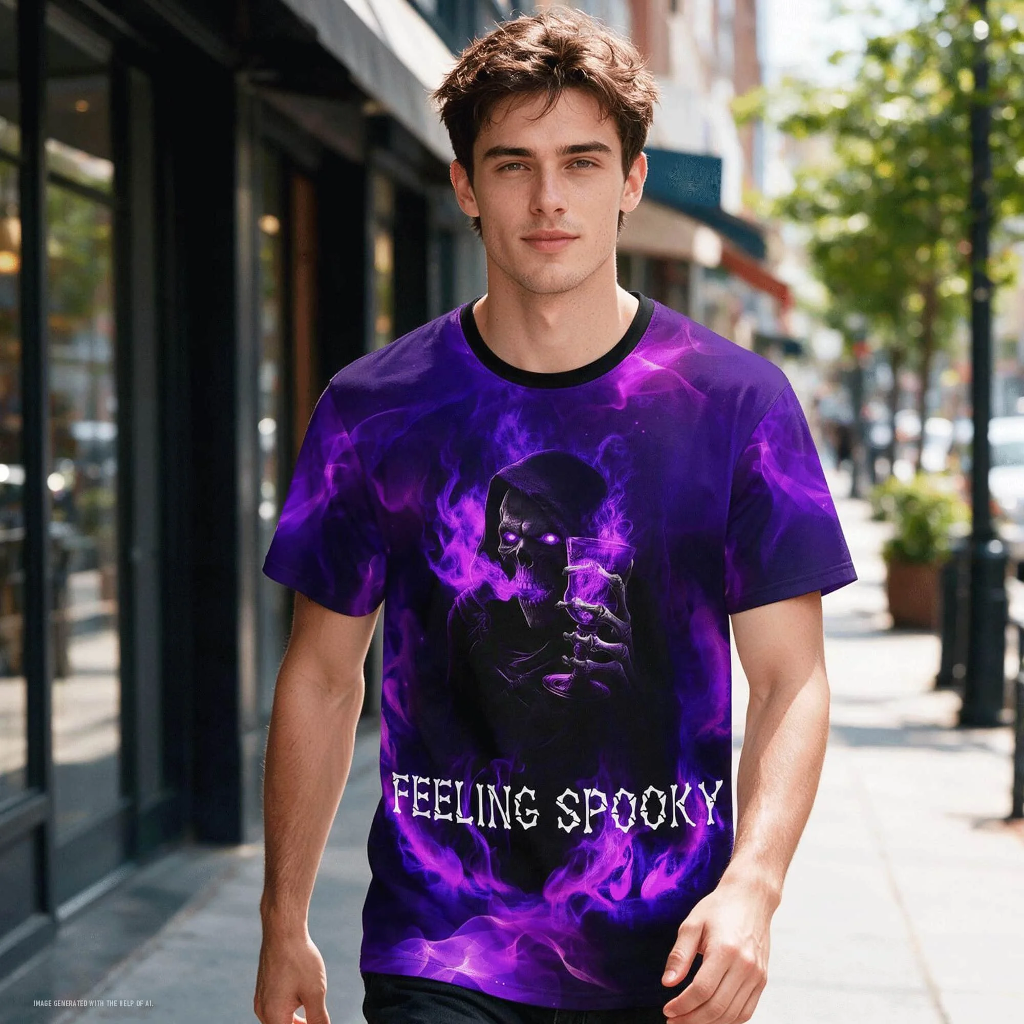 Purple Reaper All-Over Print Tee