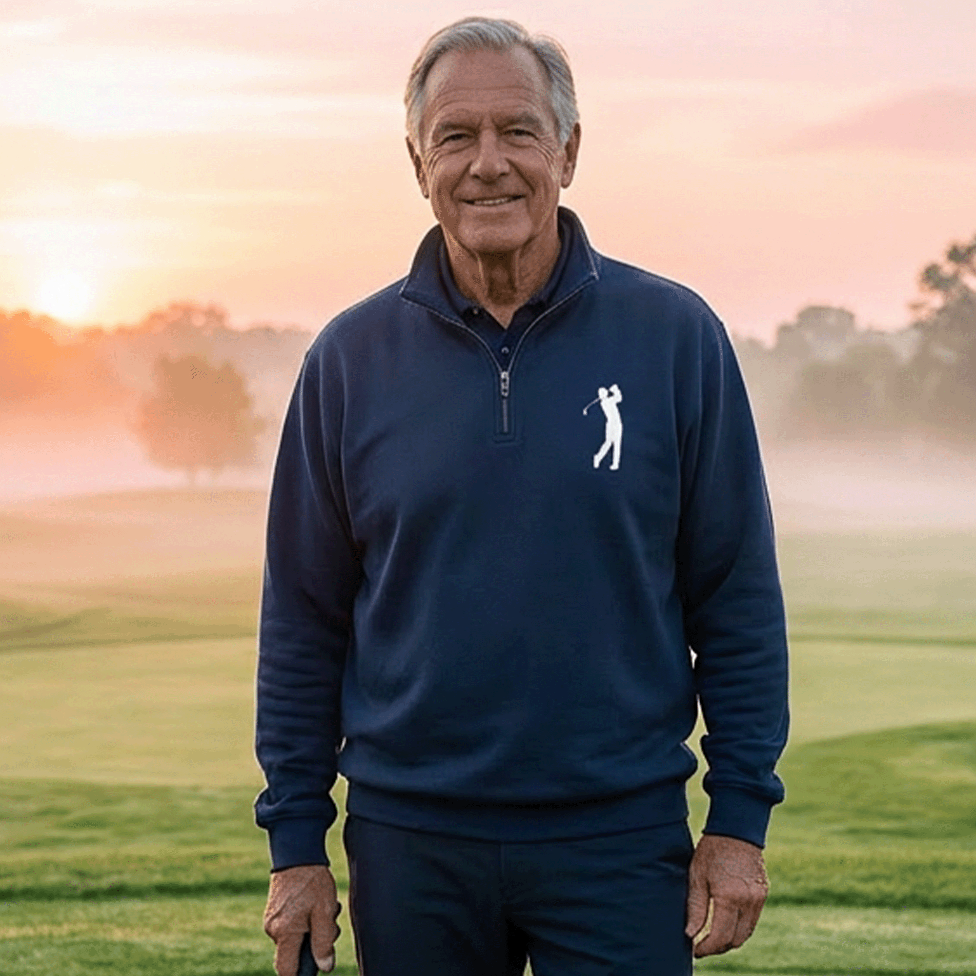 Men's Golf Quarter-Zip Comfort Colors Sweatshirt