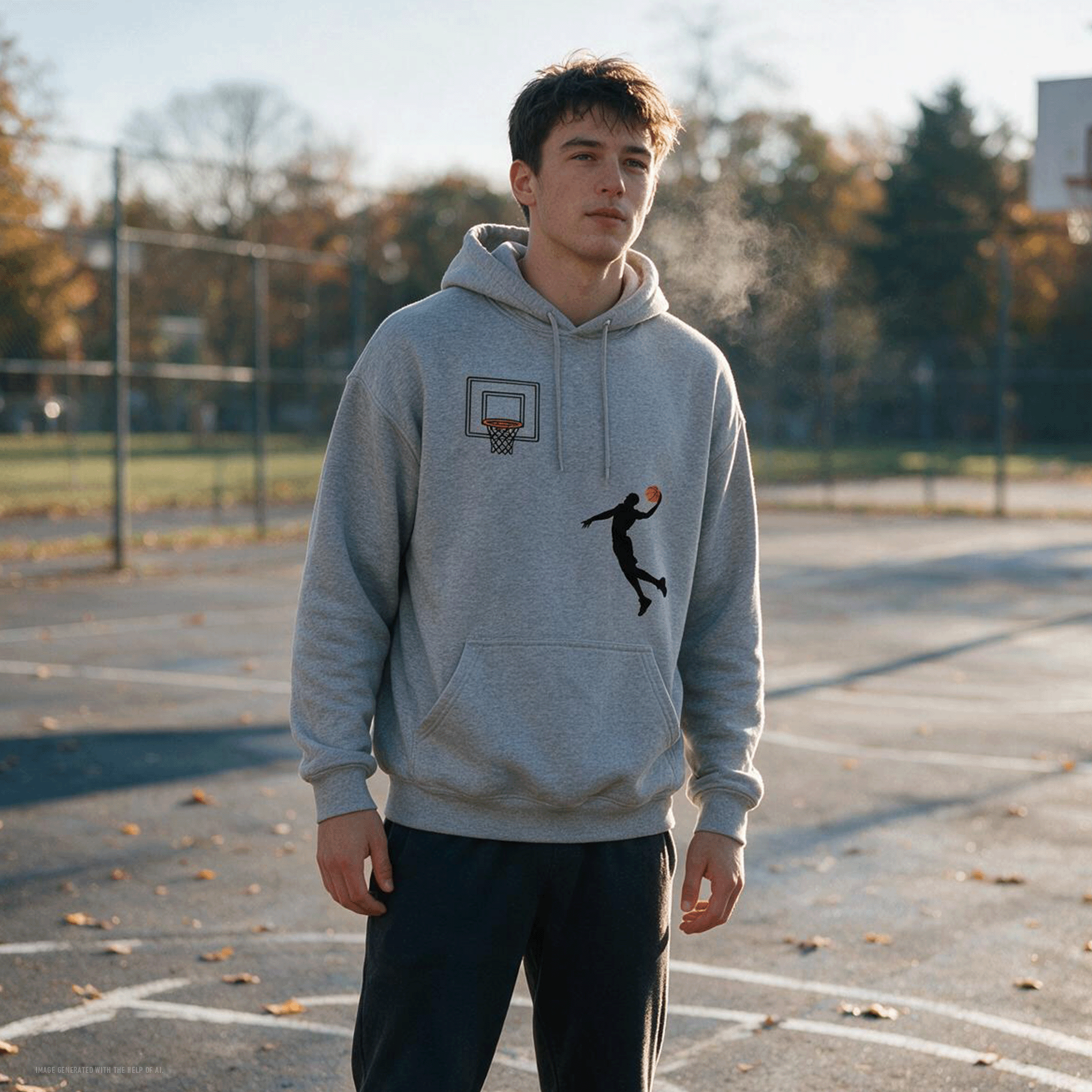 Basketball Classic Cotton Hoodie Sweatshirt
