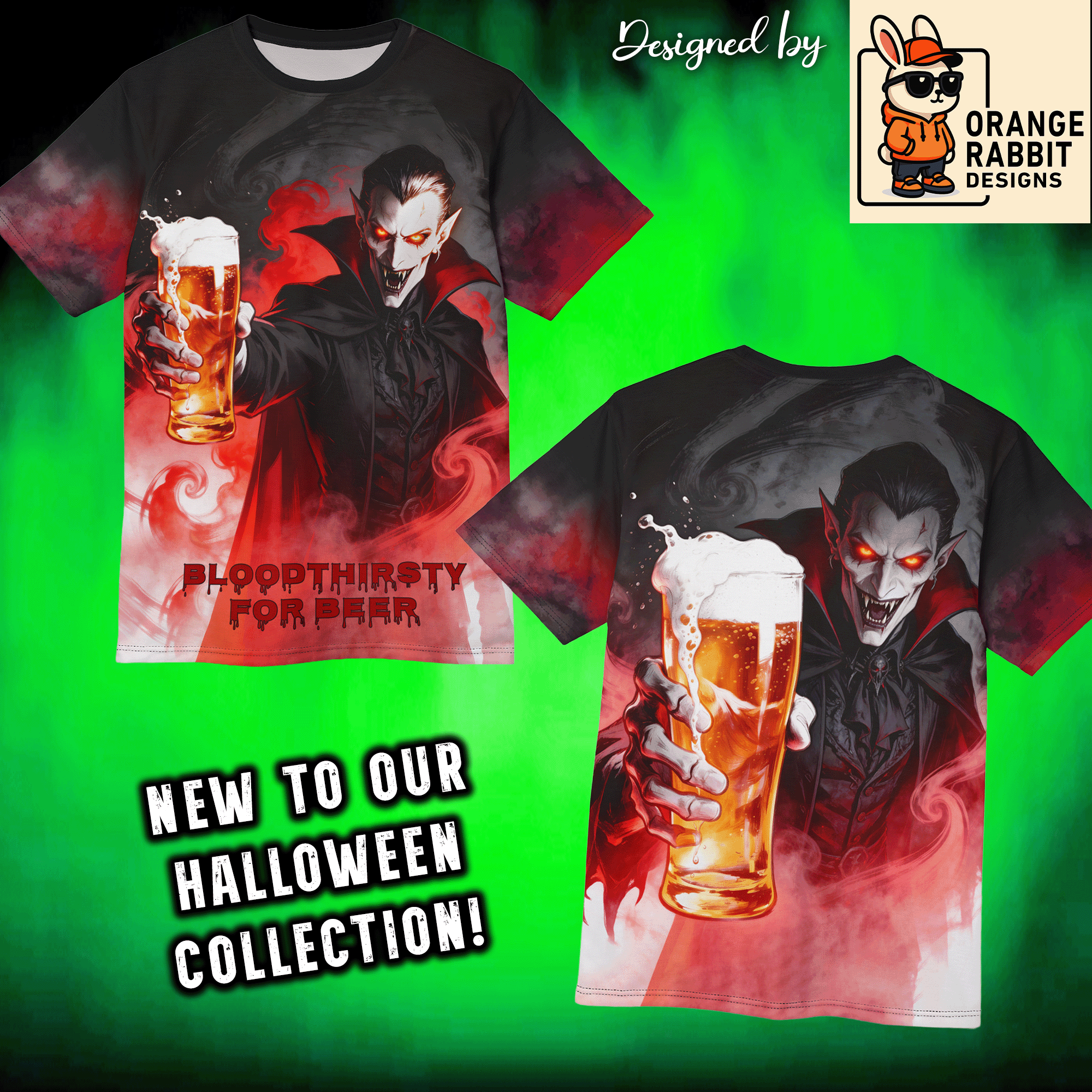 Vampire Cheers All-Over Print Tee