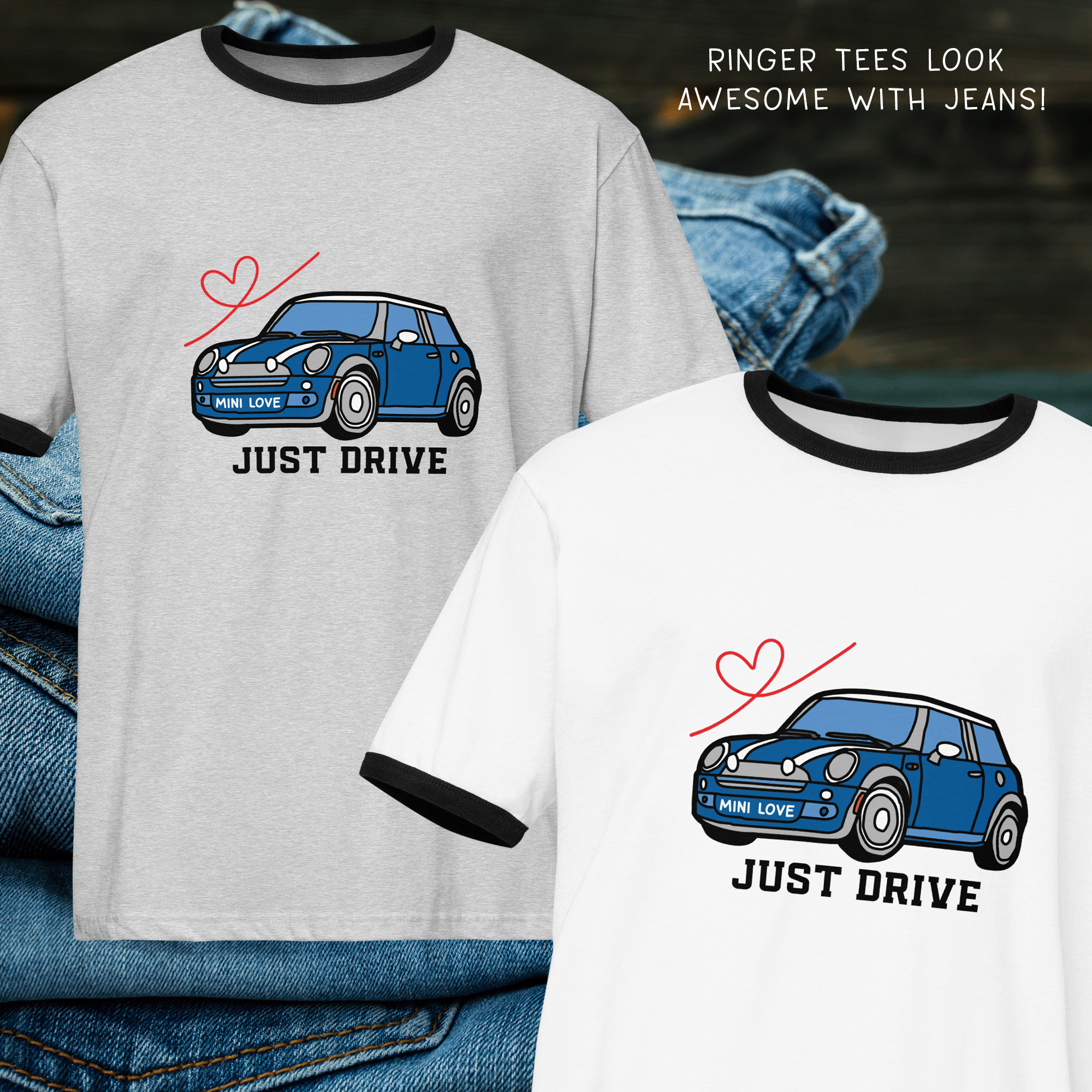 Mini Retro Next Level Ringer Tee