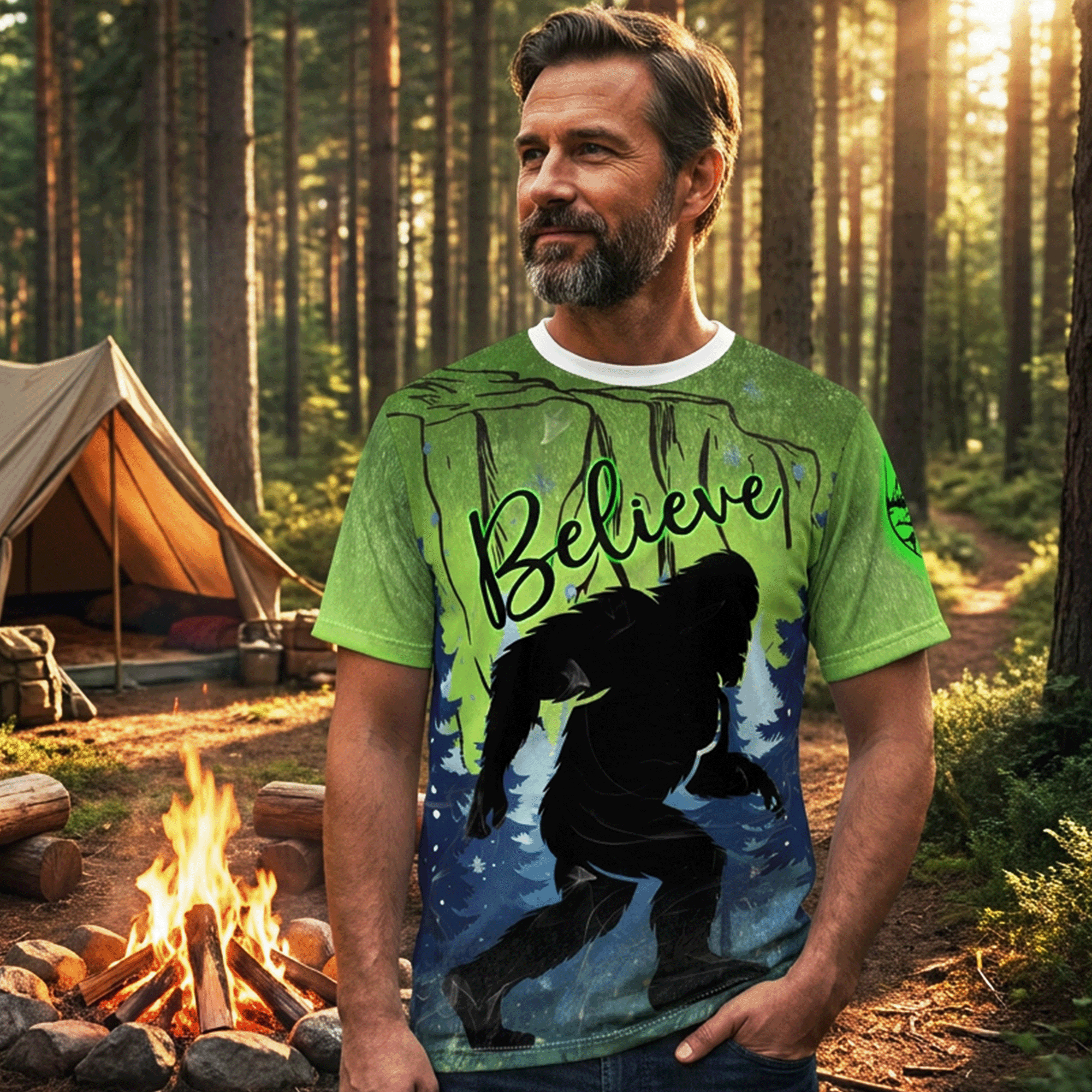 Sasquatch Believe Bigfoot T‑Shirt