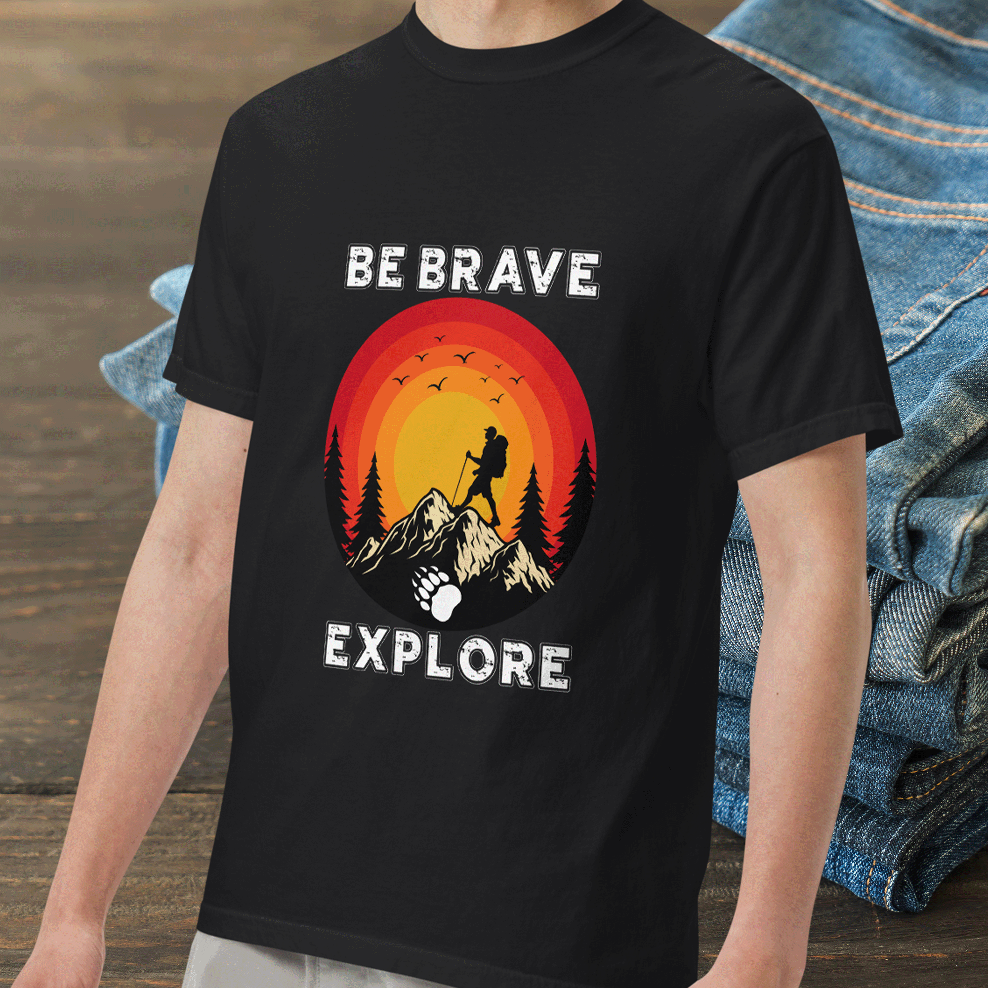 Be Brave Explore Comfort Colors Tee