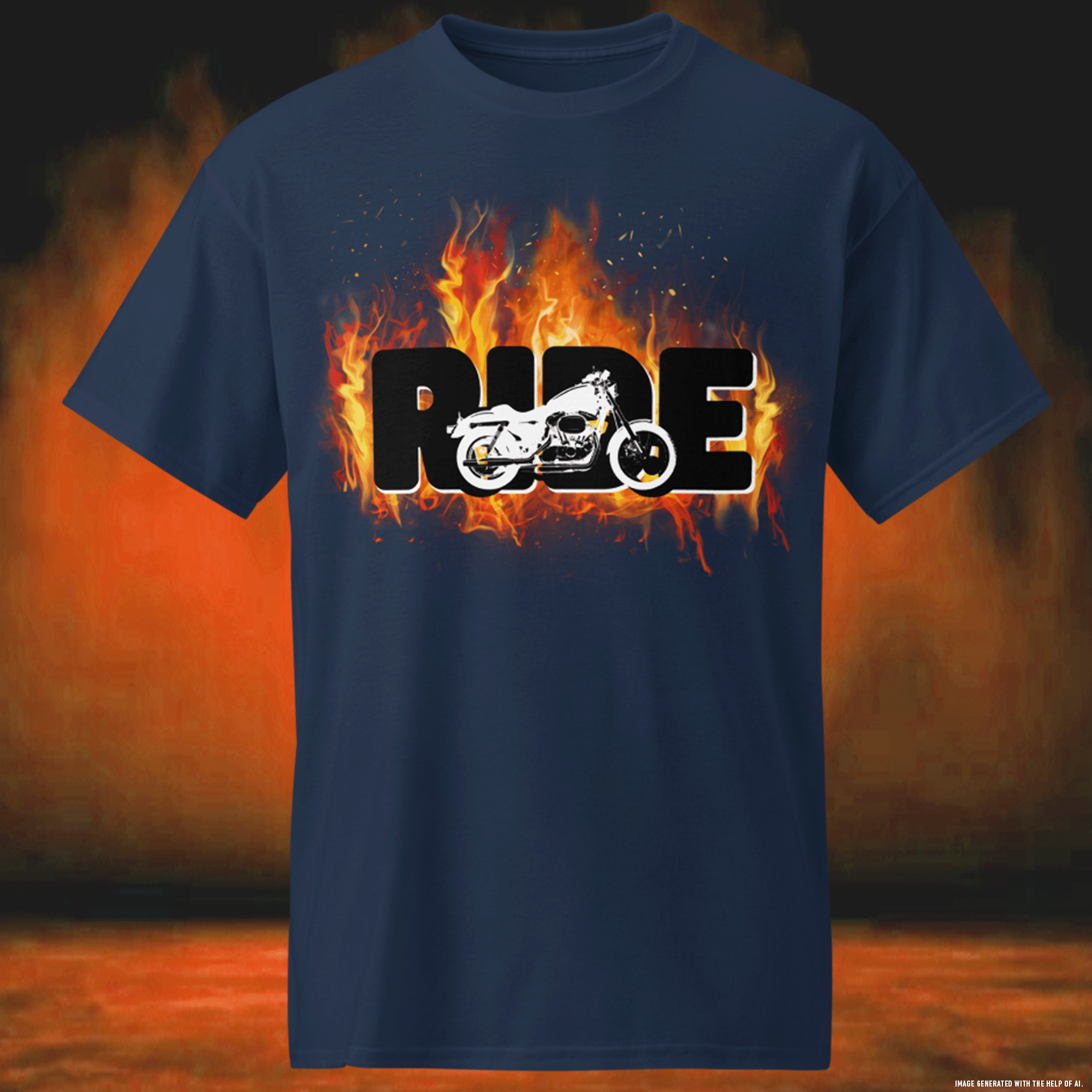 Motorcycle RIDE DryBlend® Moisture-Wicking T-Shirt