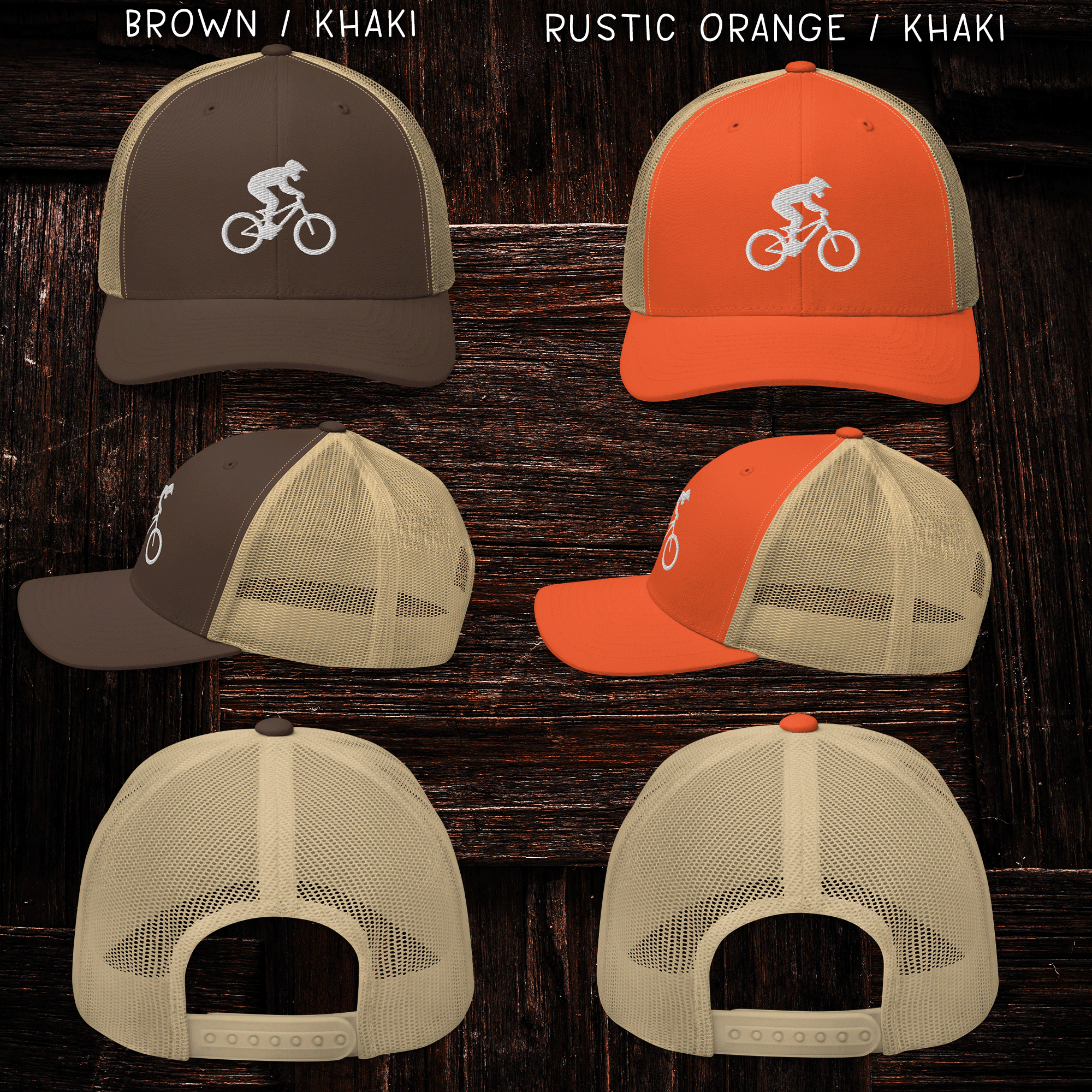 Mountain biker Retro trucker cap 3.png