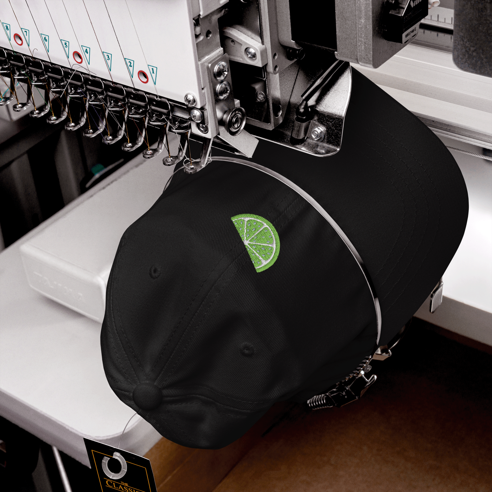 Embroidered Lime Wedge Ball Cap