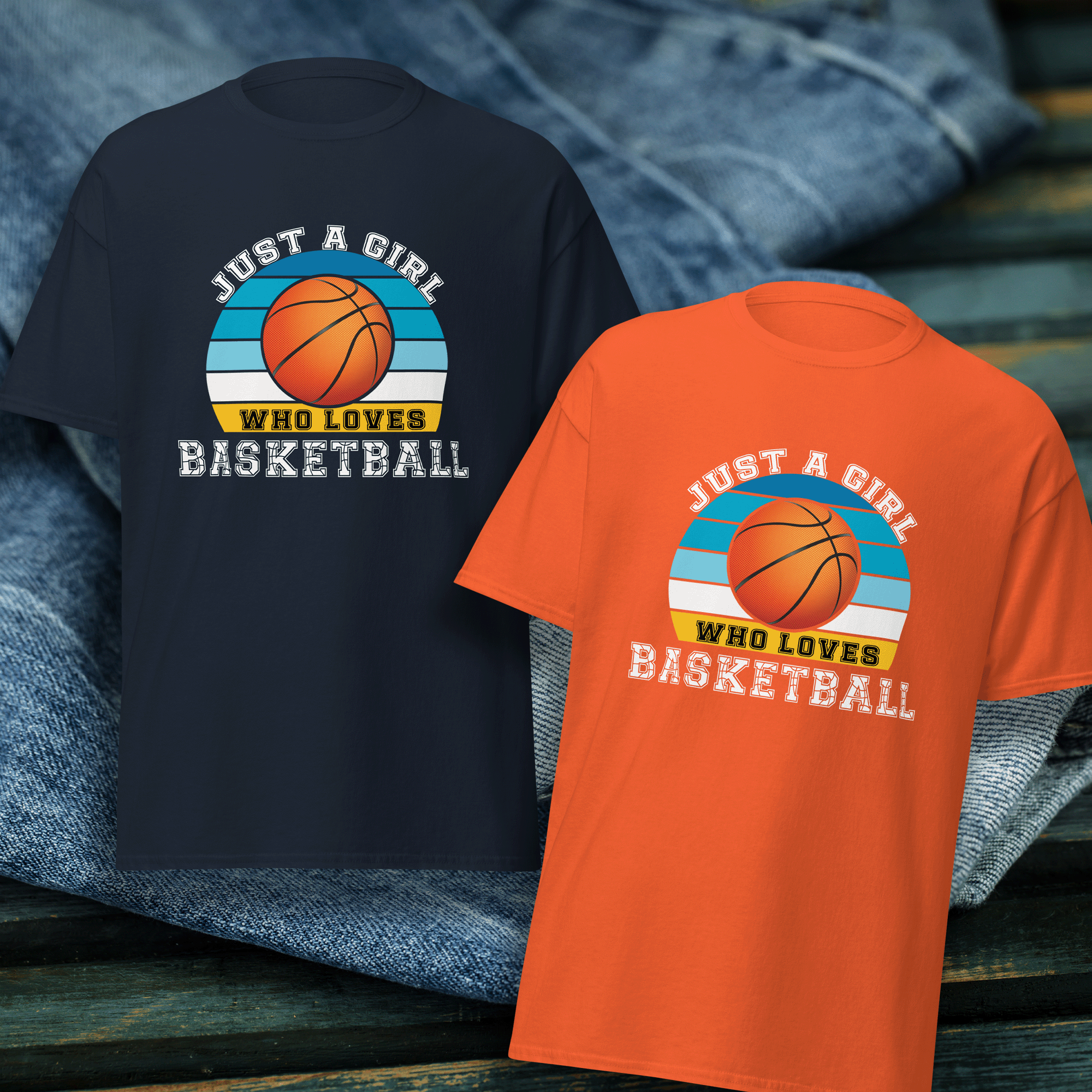 Just a Girl Who Loves Basketball Classic Sports Tee