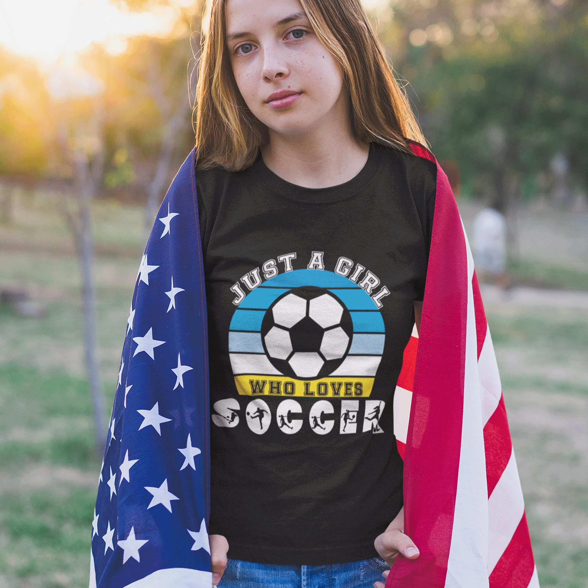 Just a Girl Who Loves Soccer Youth T-shirt