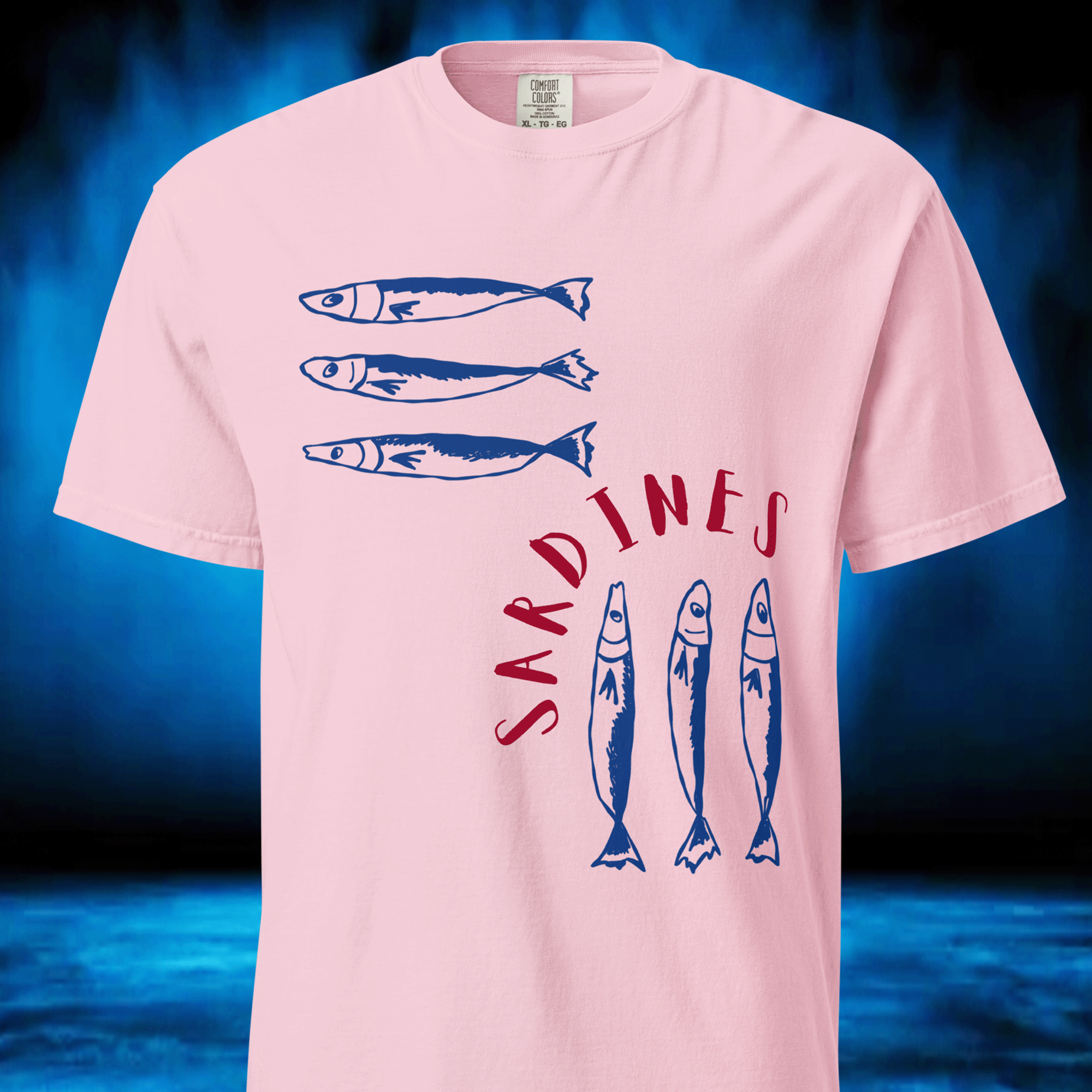 Sardines Unisex Garment-dyed comfort colors T-shirt