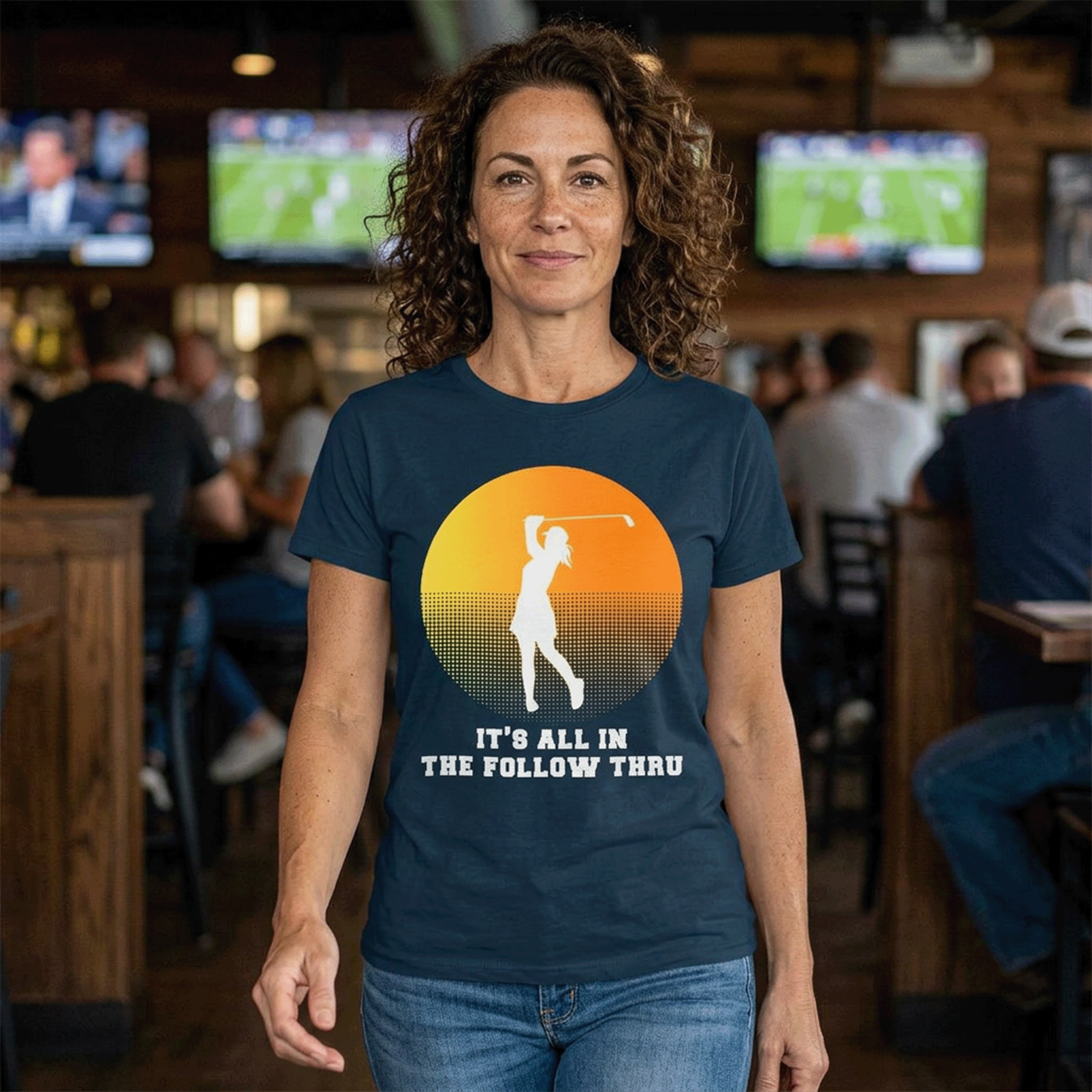 Golf Follow Through Sunset Dryblend® Tee