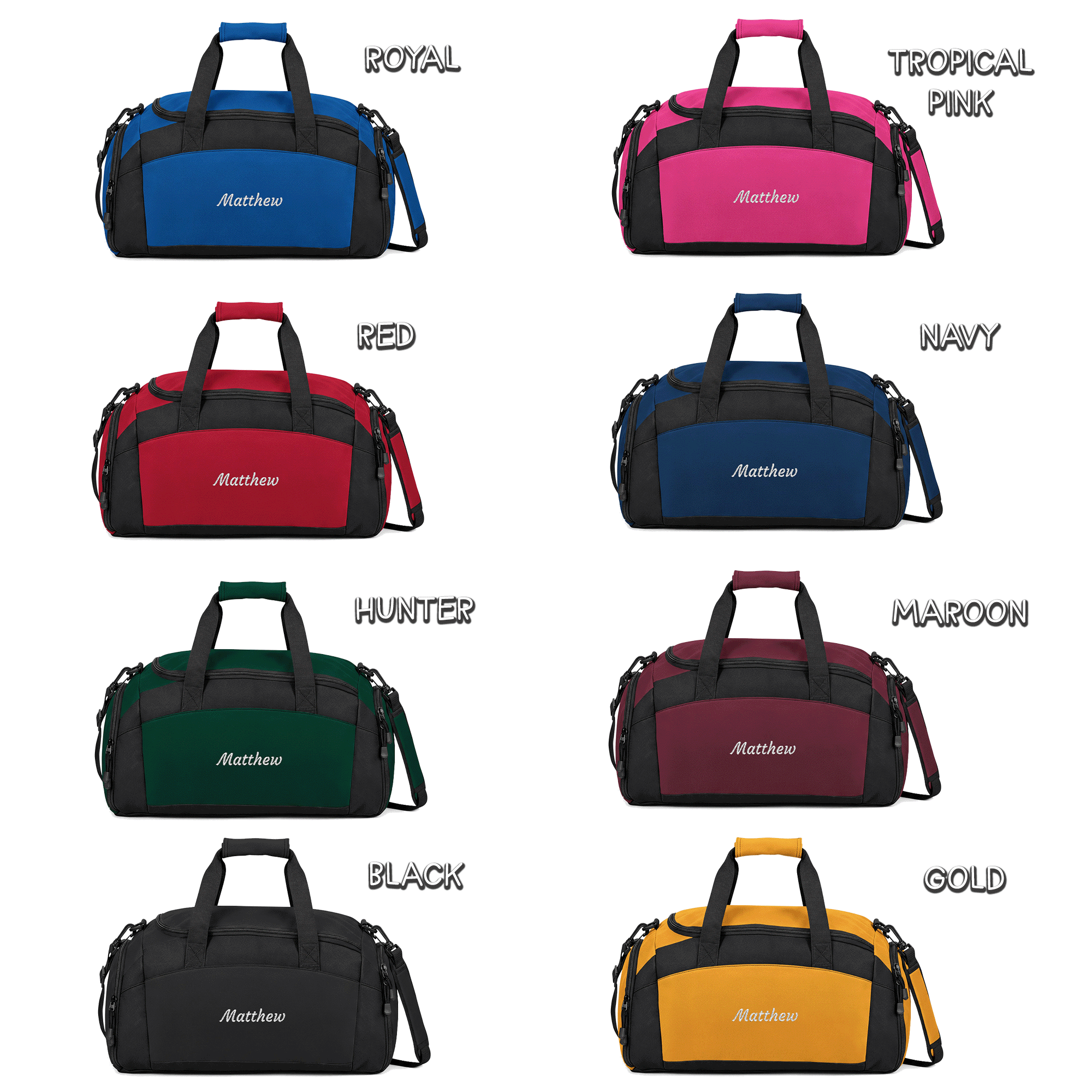 Personalized Name Gym Bag