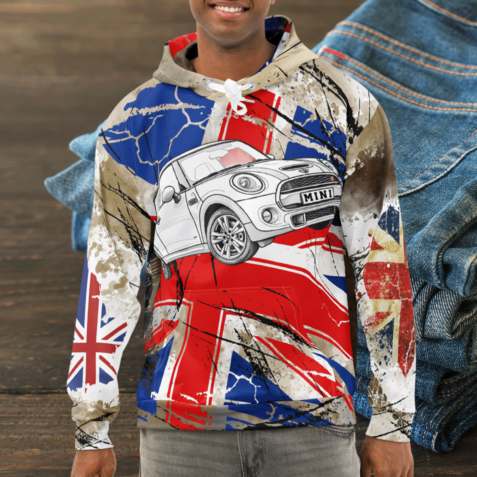 Mini Streetwear Grunge Racing Hoodie