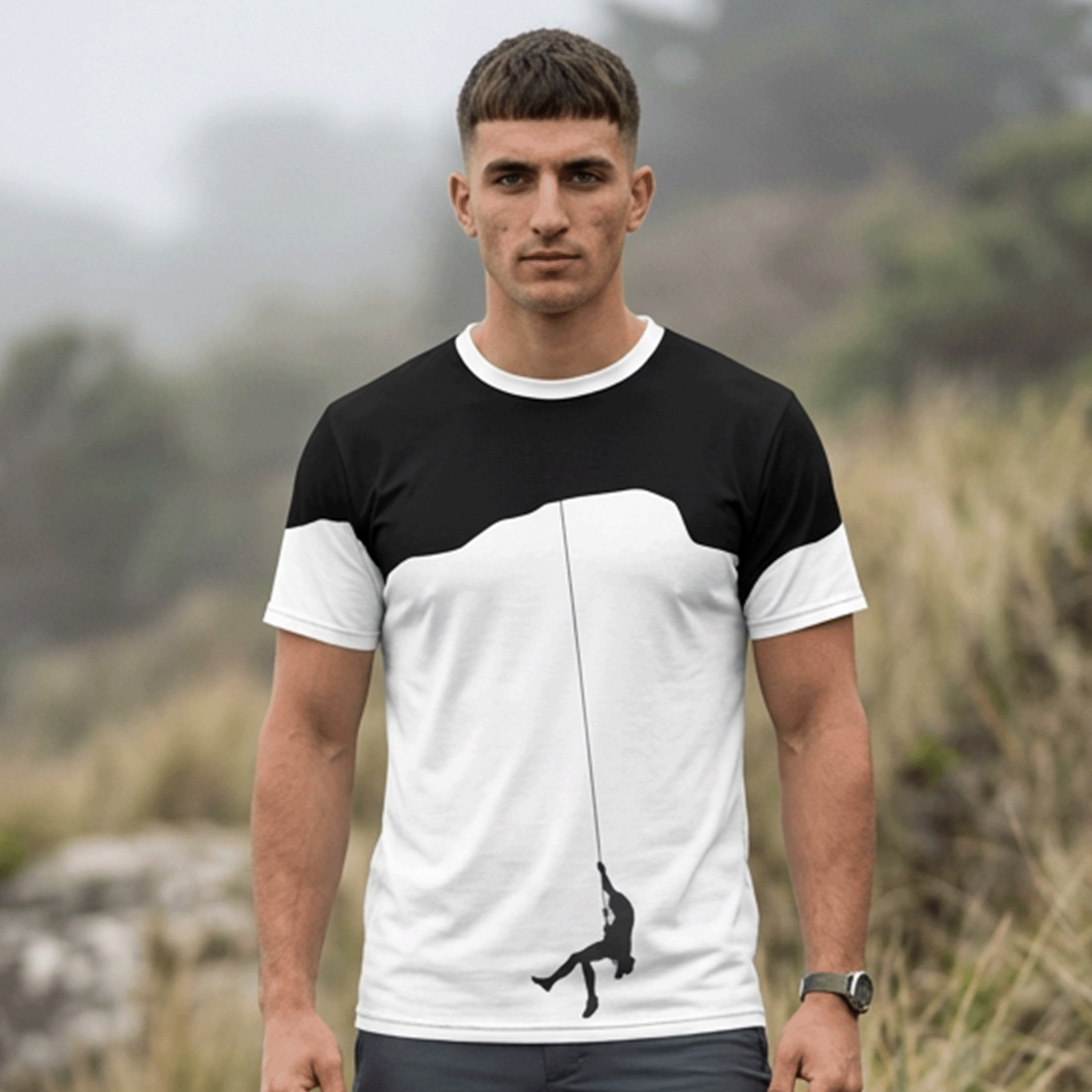 Rock Climber Silhouette Unisex T-shirt