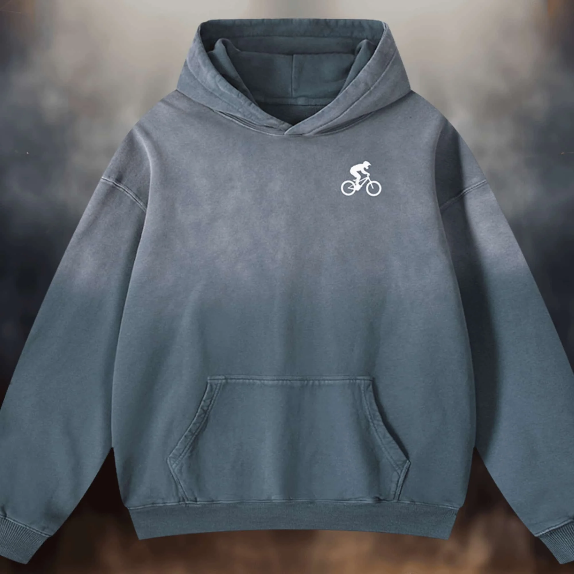 Mountain Biker Heavyweight Sunfaded Oversized Hoodie