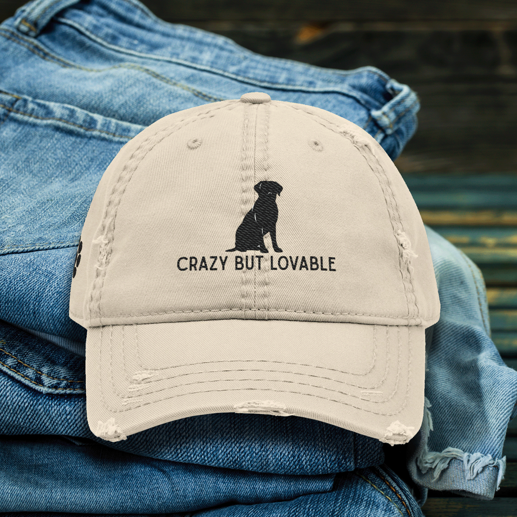Embroidered Black Labrador Dog Hat