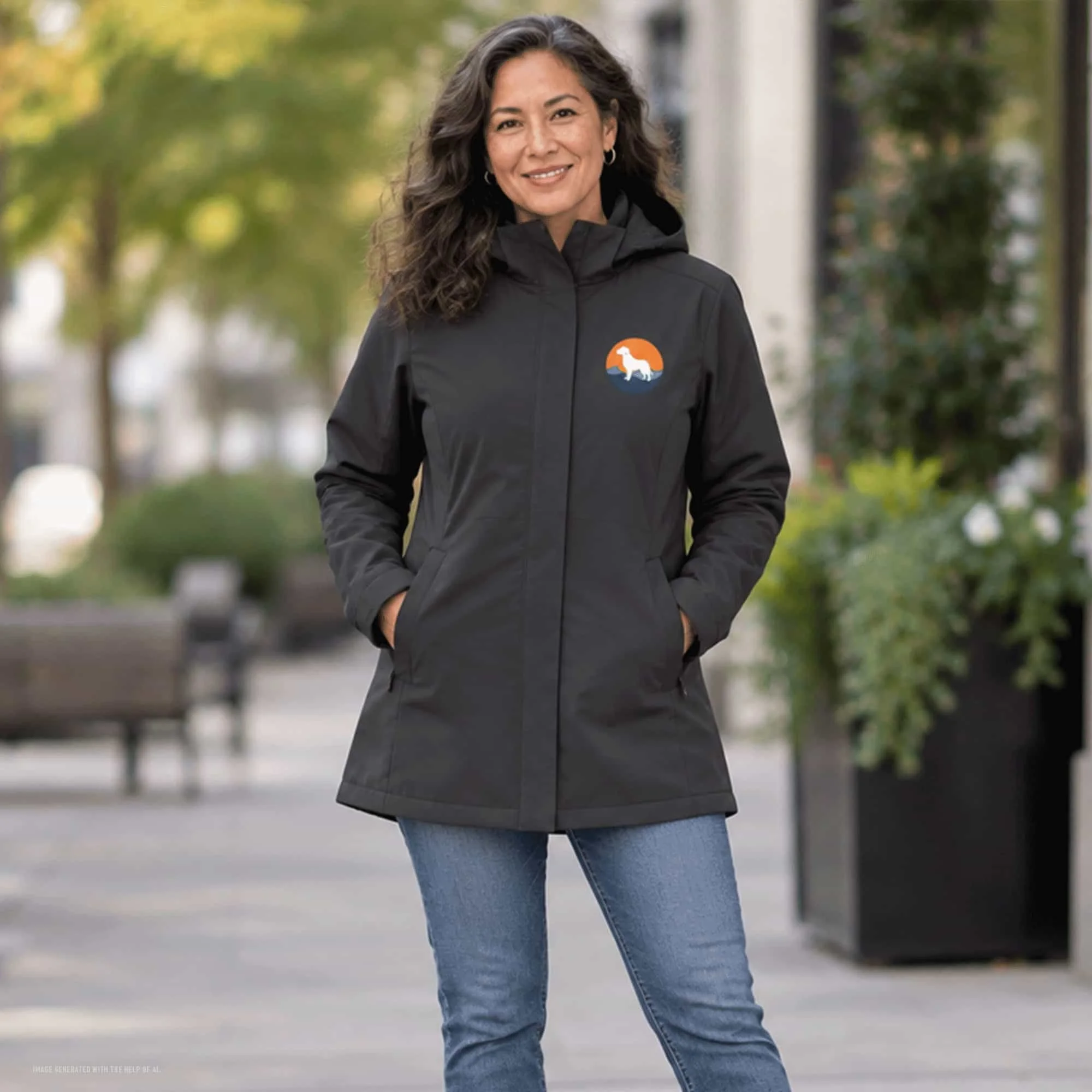 Women’s Dog Lover Rain Jacket