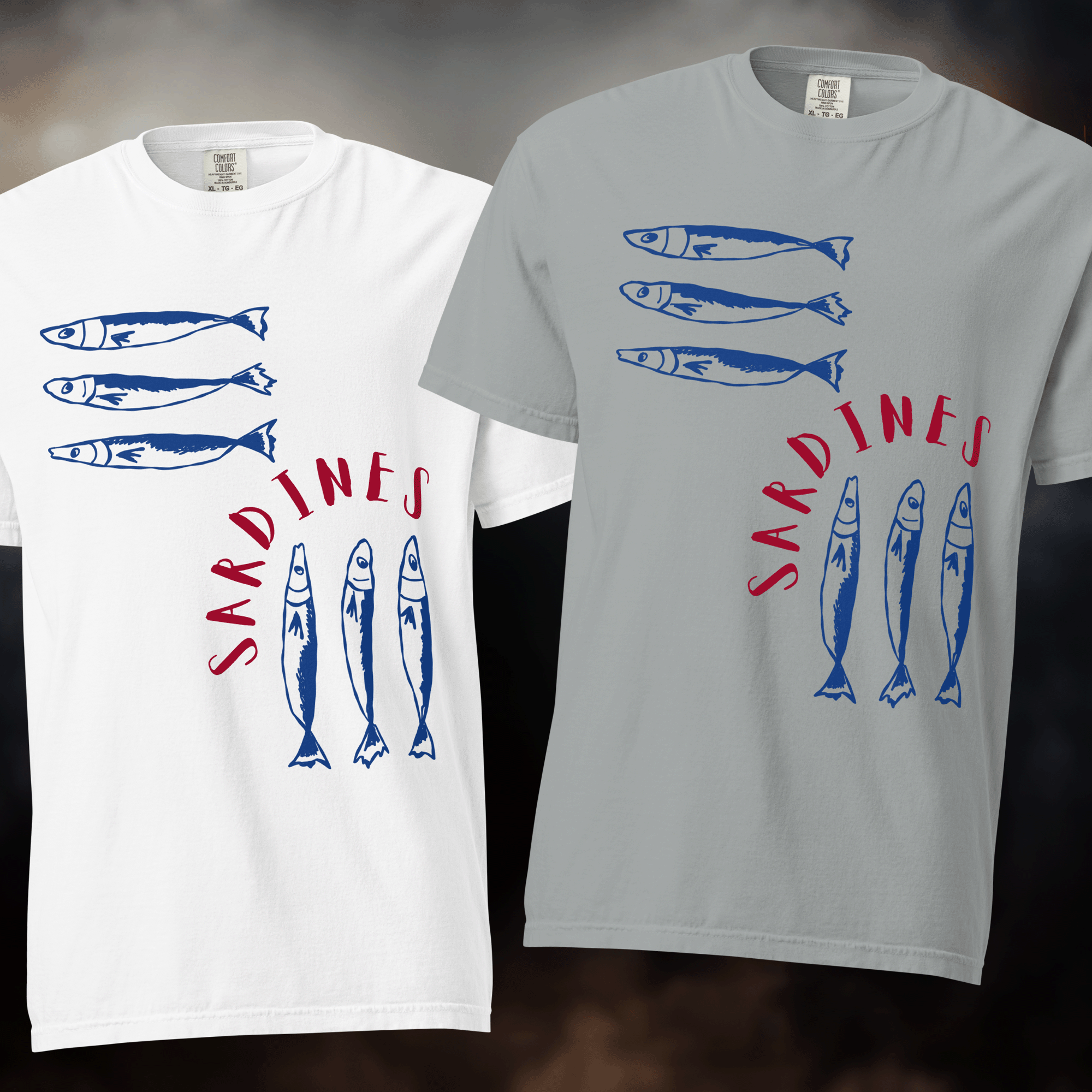 Sardines Unisex Garment-dyed comfort colors T-shirt