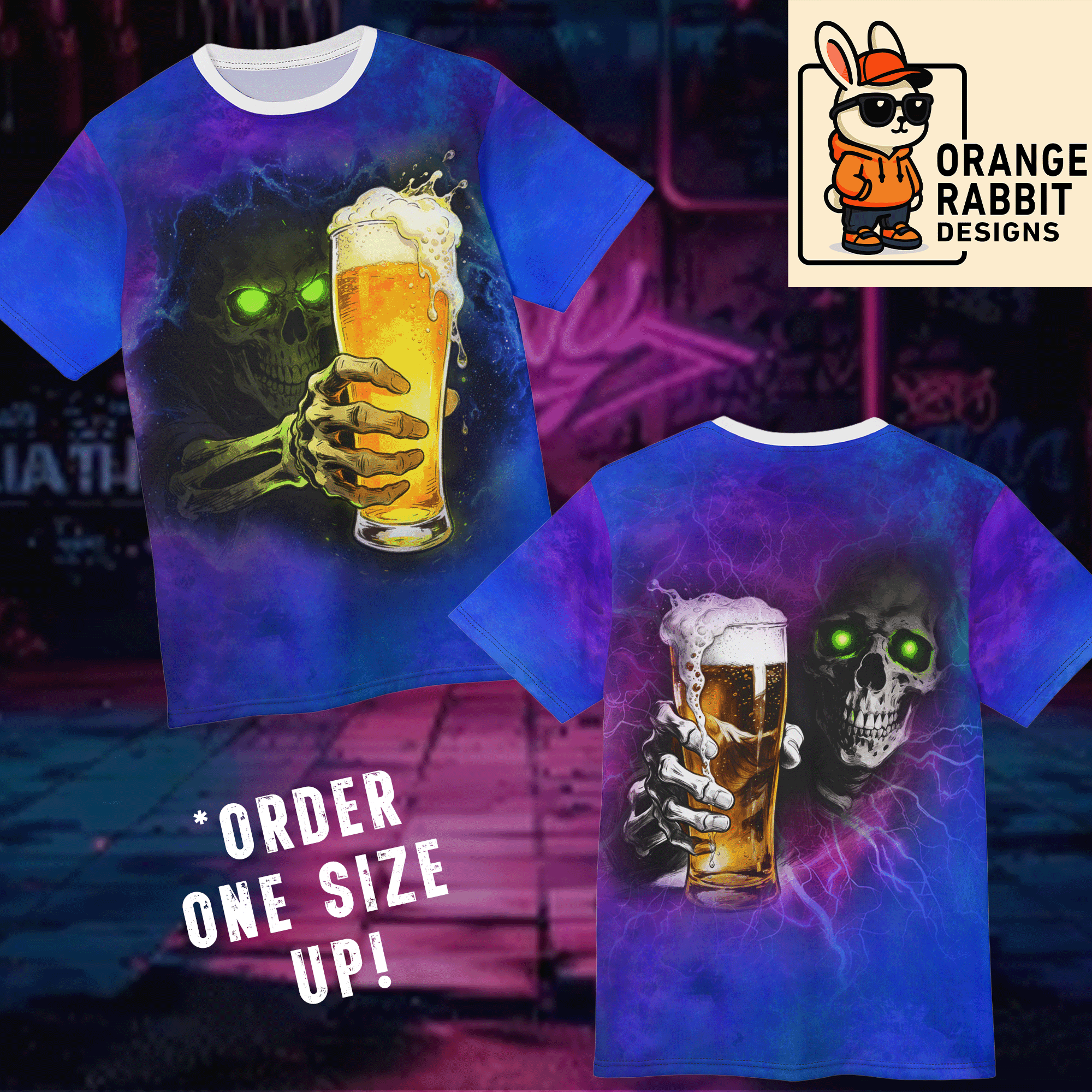Skeleton Beer Cheers T-shirt