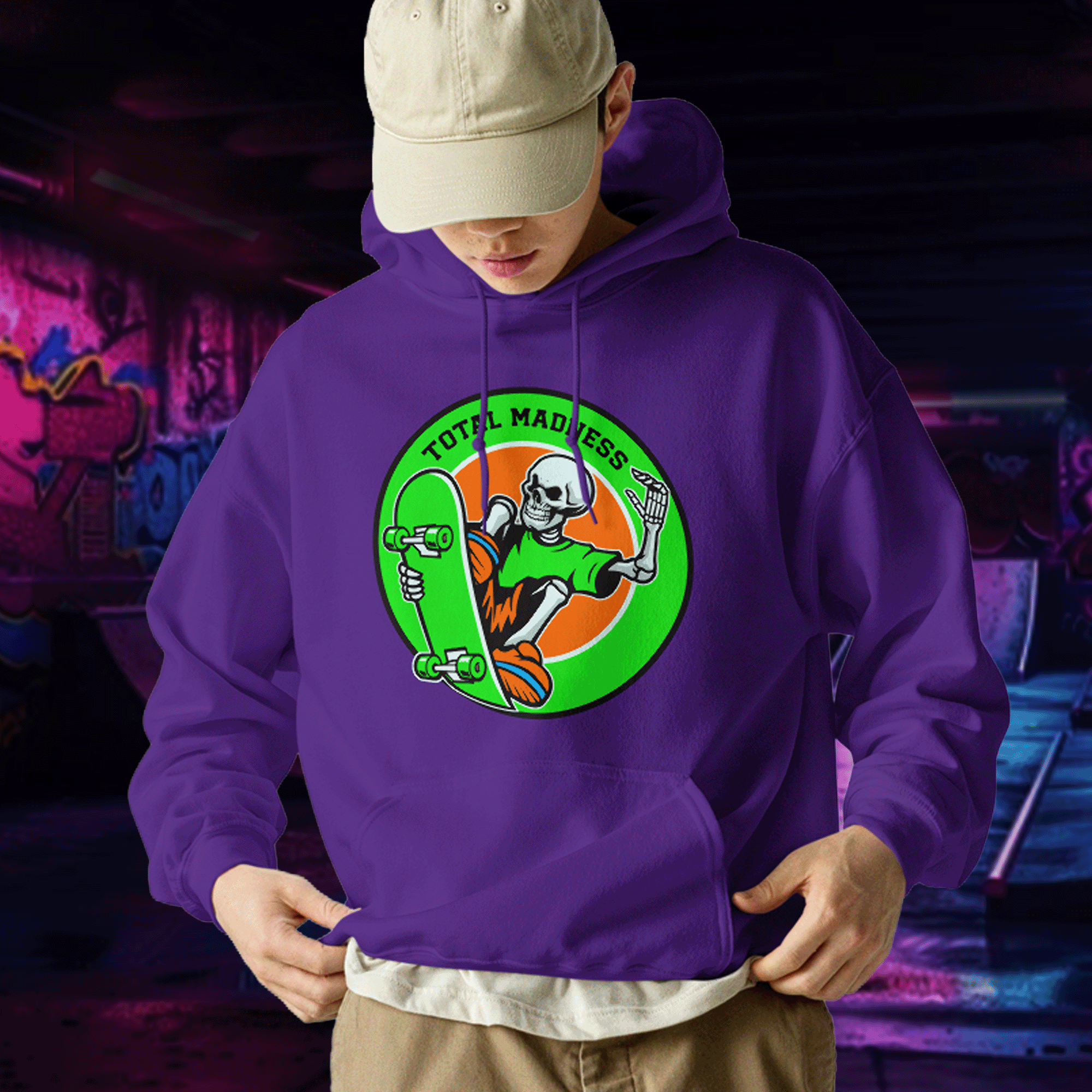 Total Madness Skateboarding Hoodie