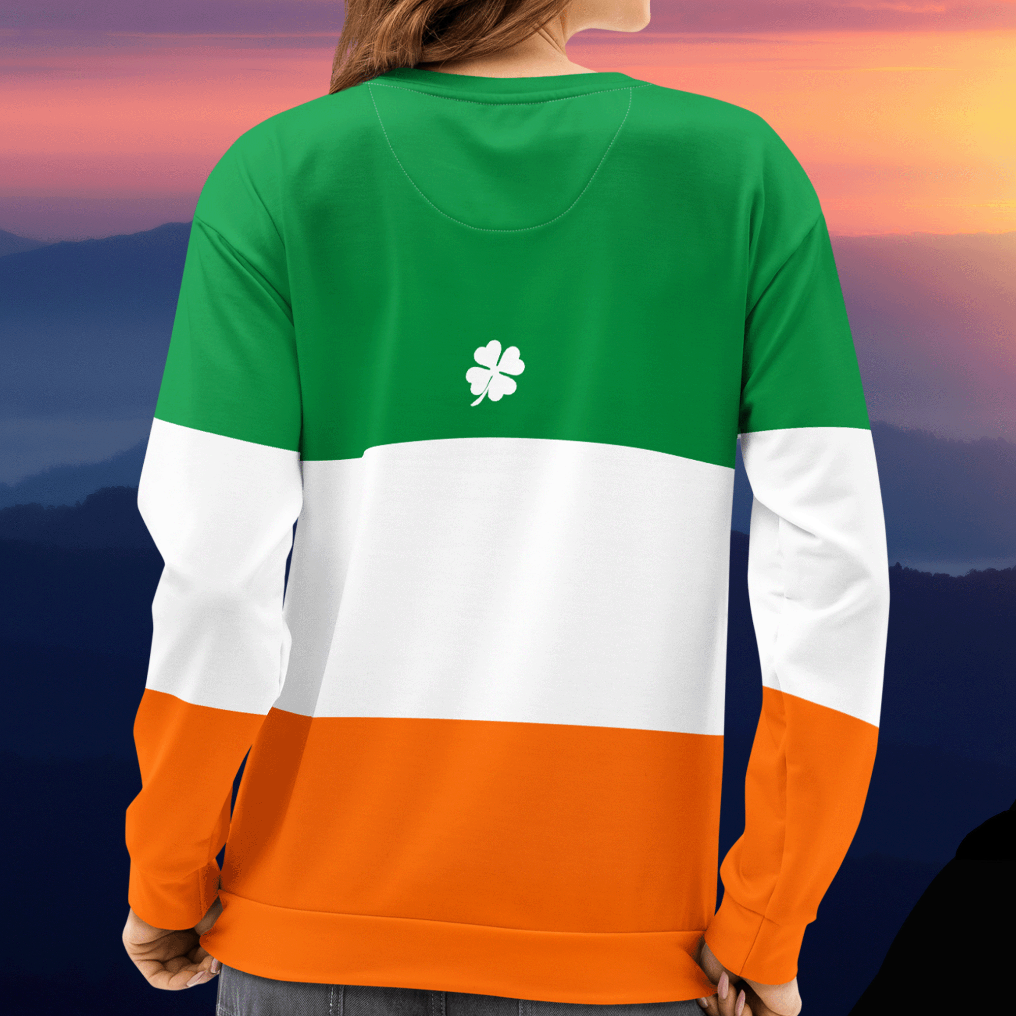 Irish Striped Cotton Sweatshirt