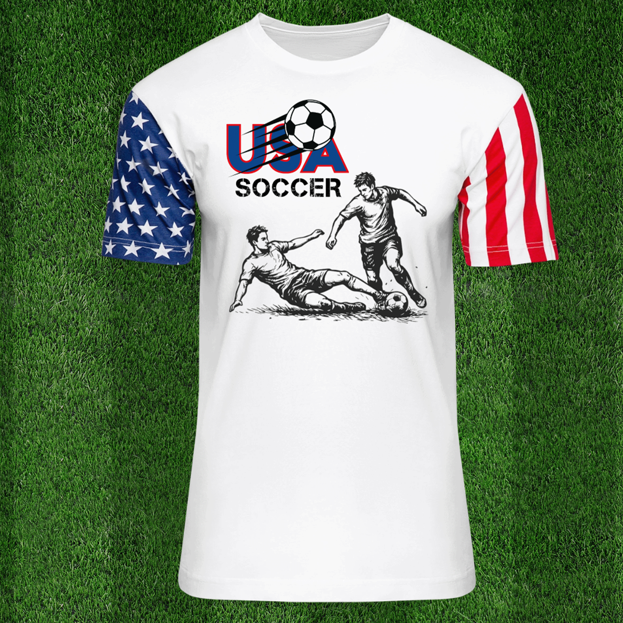 USA Soccer Players Unisex Stars & Stripes T-Shirt