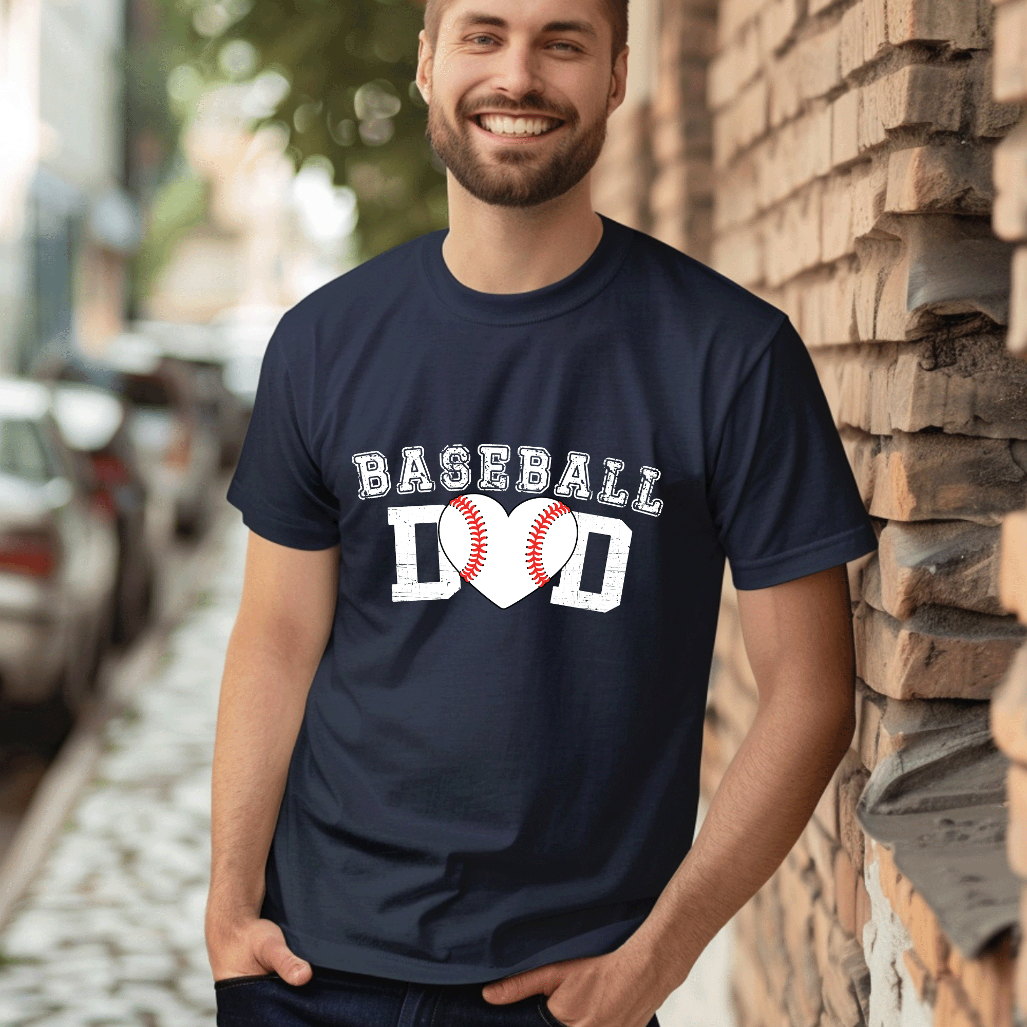 Baseball Dad Classic Cotton Sports Tee