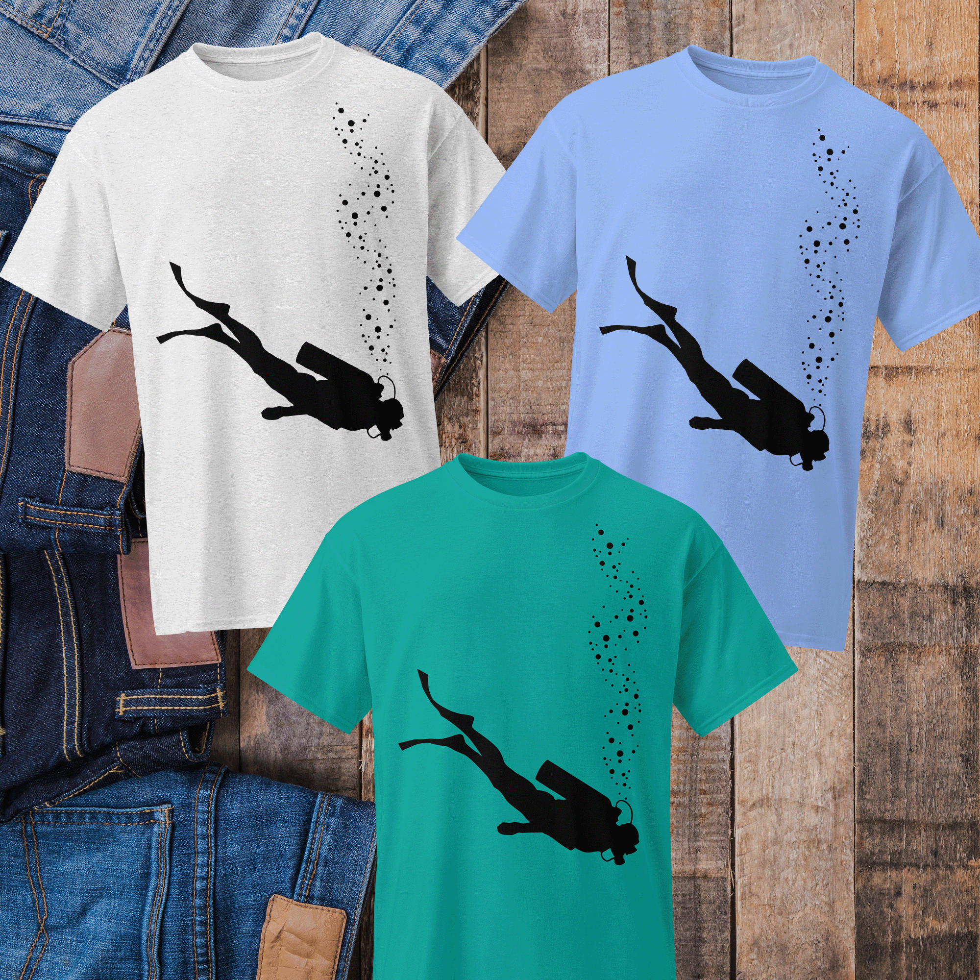Scuba Diver Sports DryBlend® T-Shirt