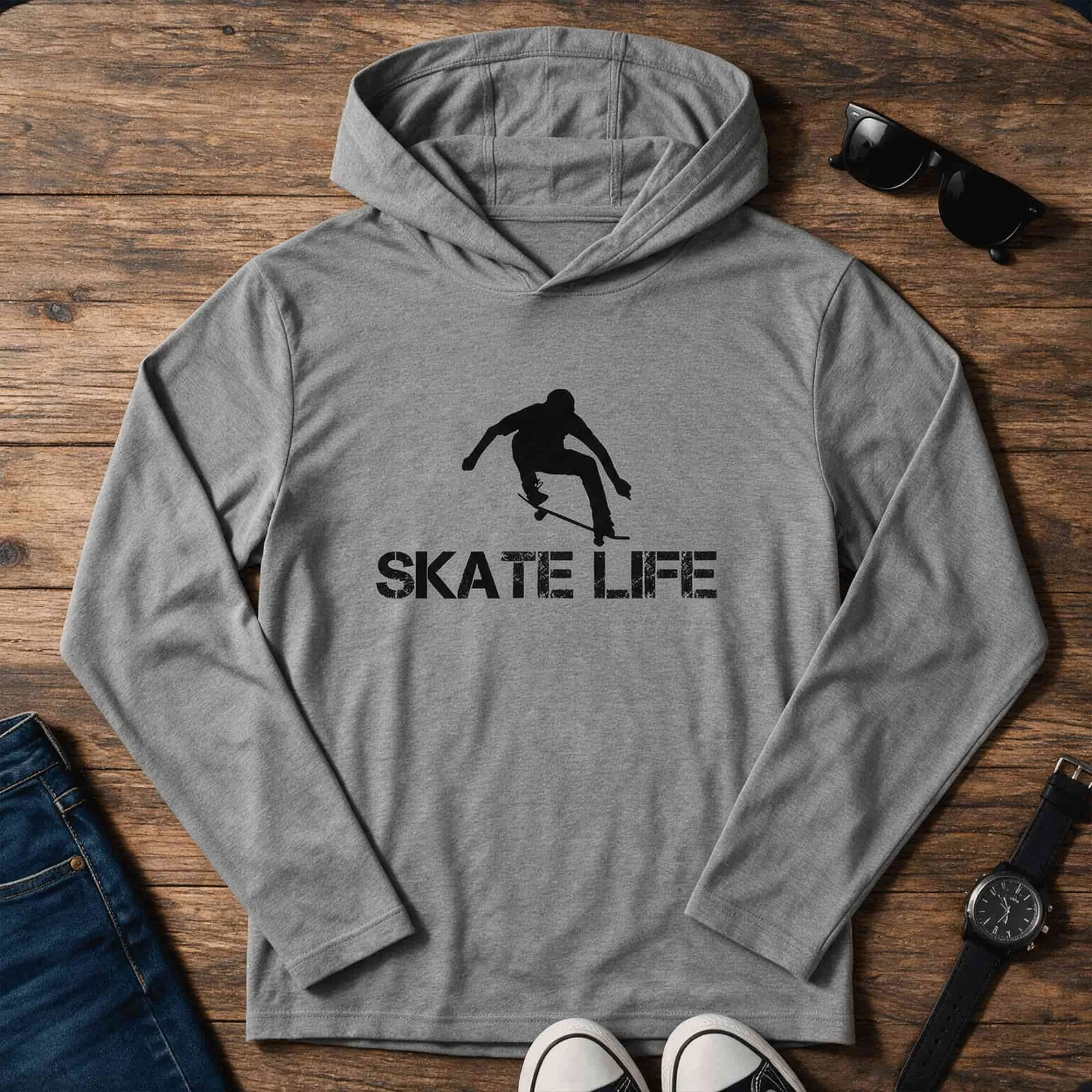 Skate Life Long Sleeve T-shirt Halftime Hoodie