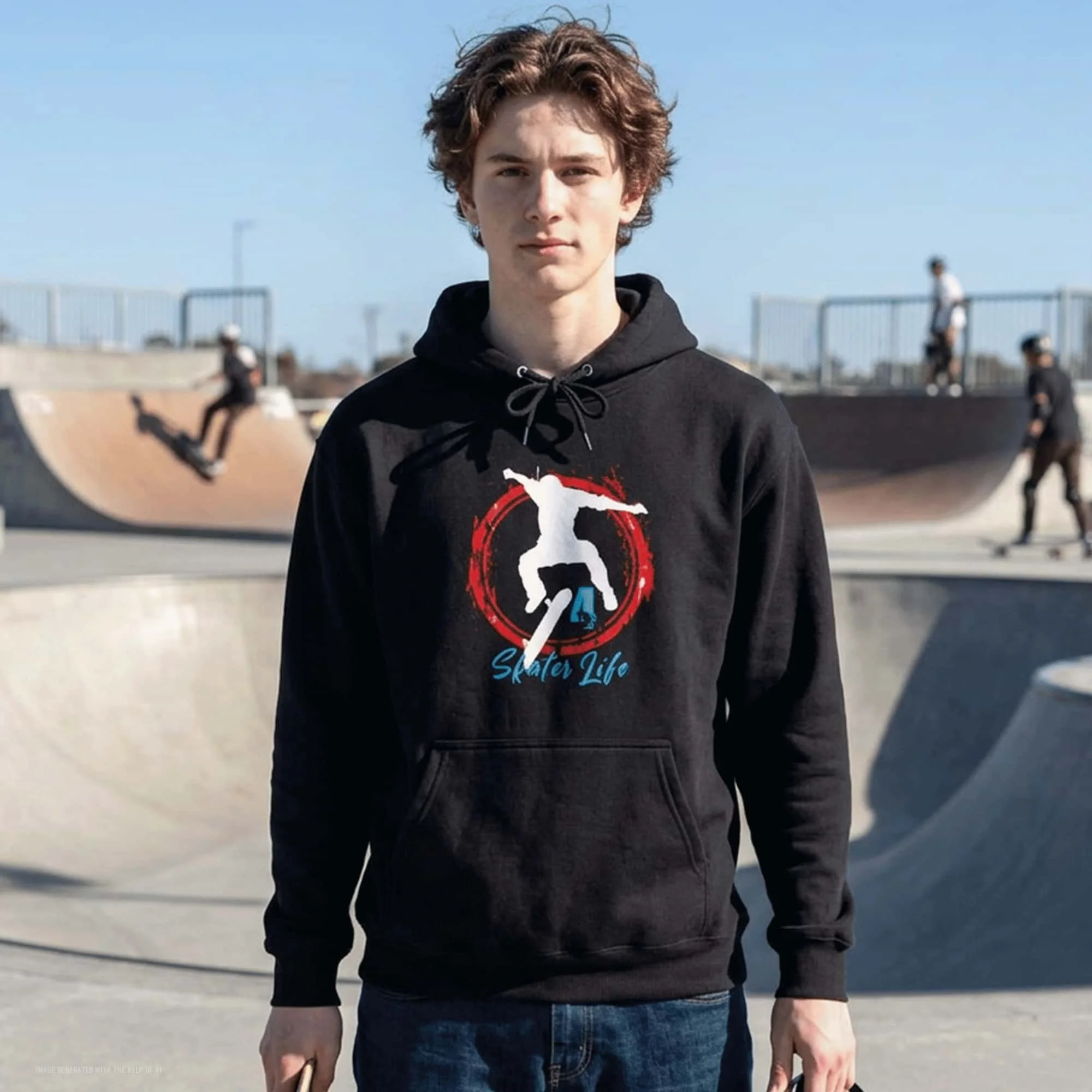 Skateboarder 4 Life Graphic Hoodie