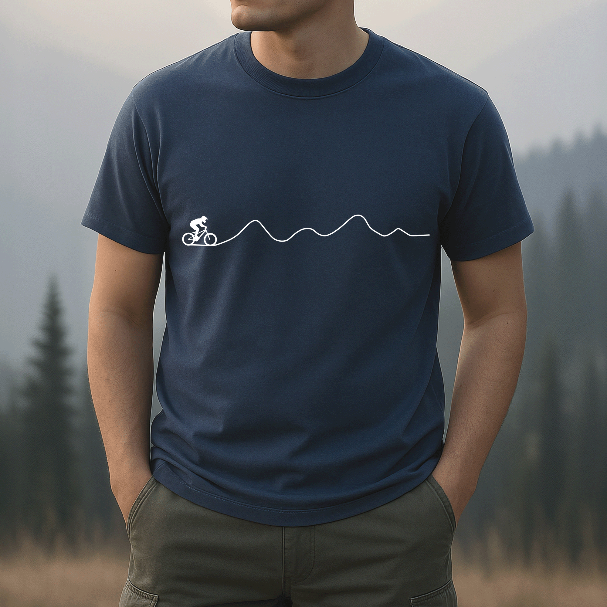 Mountain Biker Minimalist T-shirt