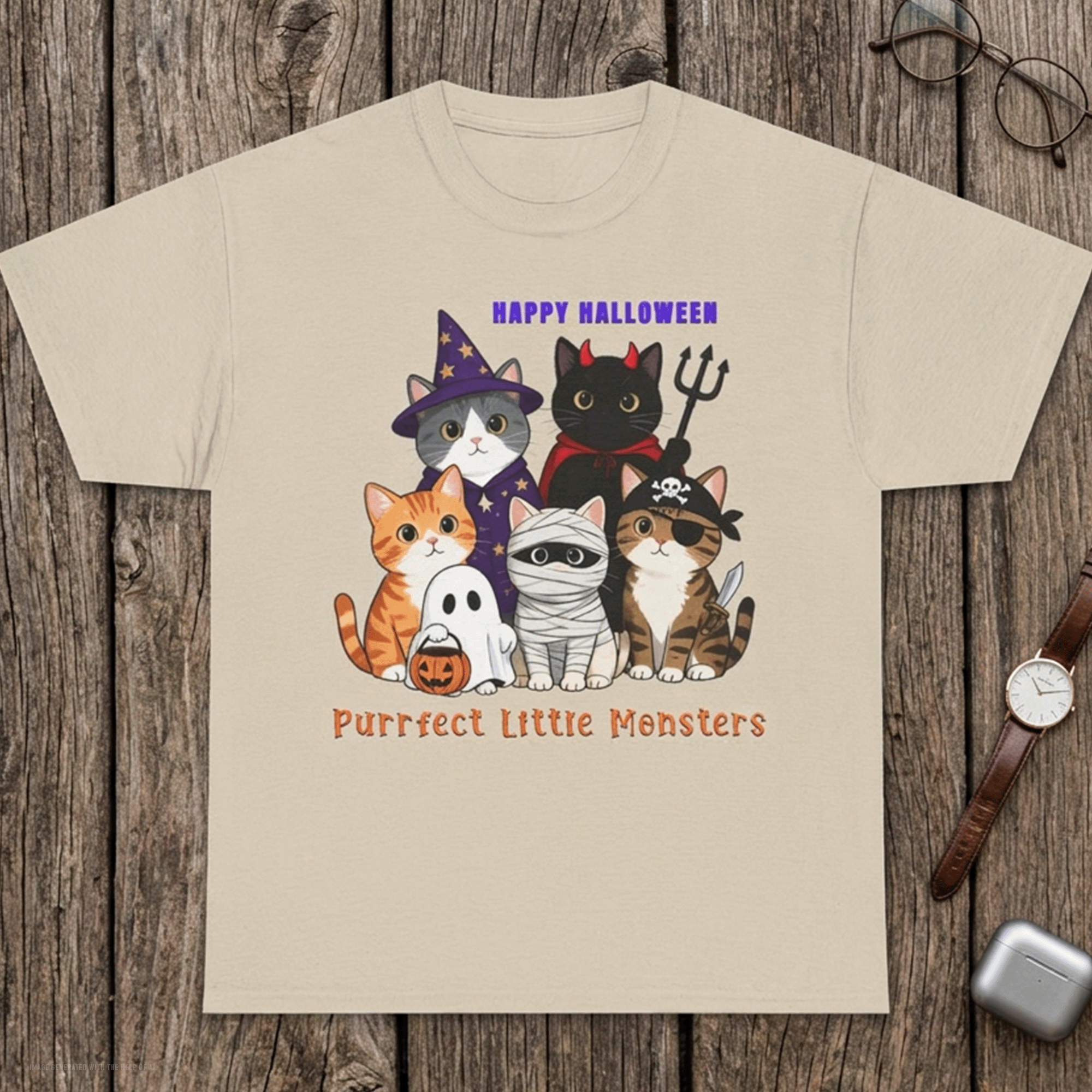 Halloween Cats in Costume T-Shirt