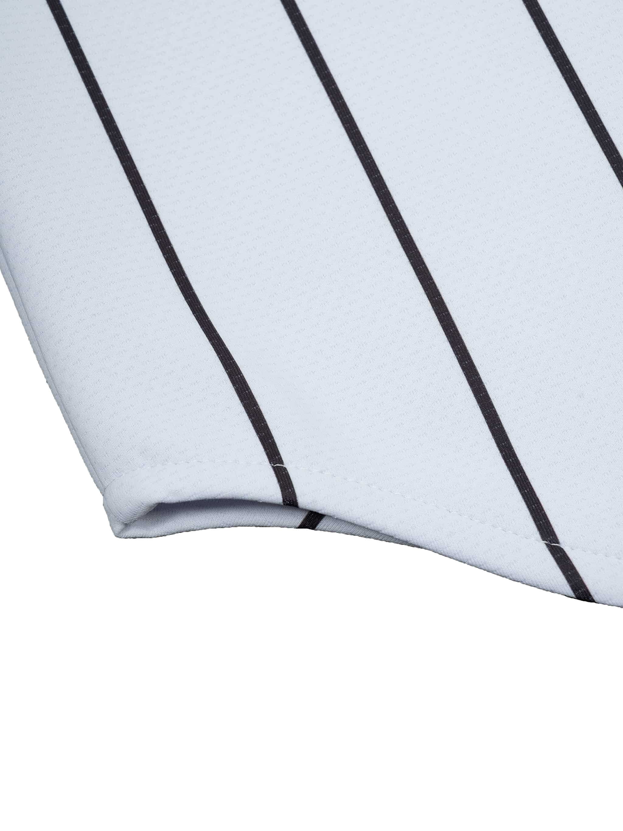 Green Cobra Pinstripe Baseball Jersey