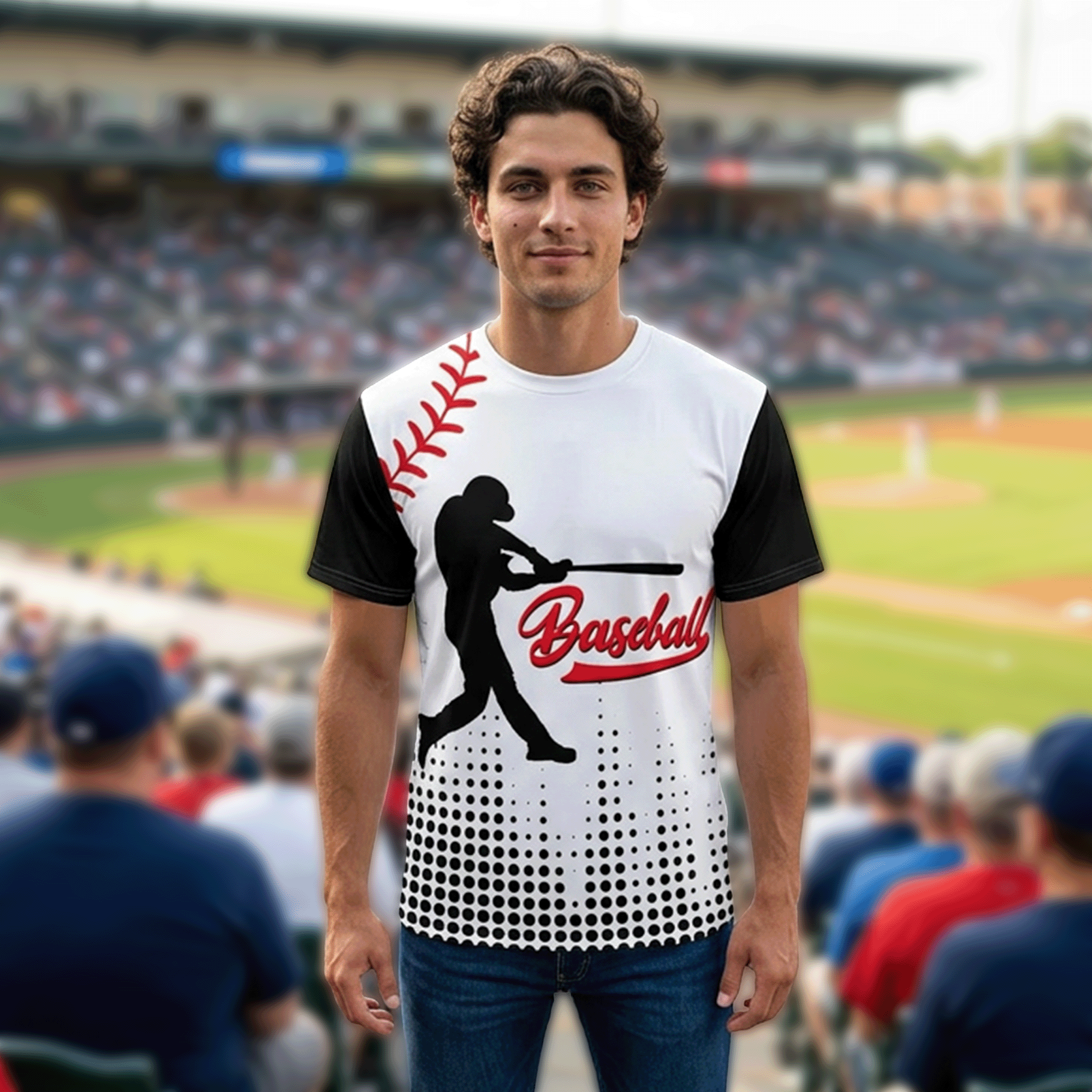 Baseball Game Day Graphic Unisex Tee
