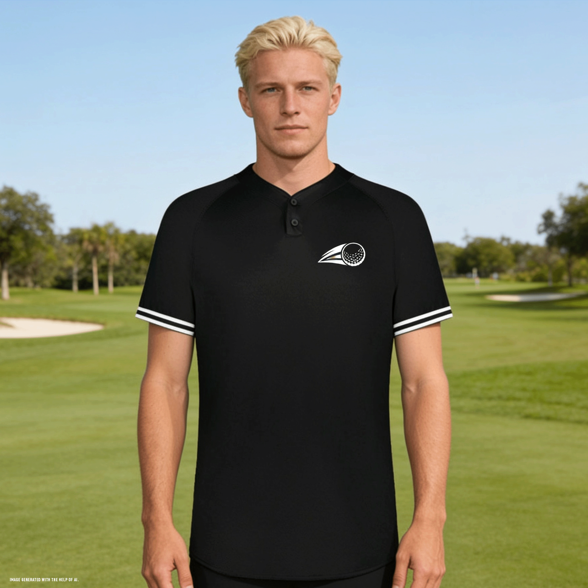Men's Cutter Henley Golf Shirt