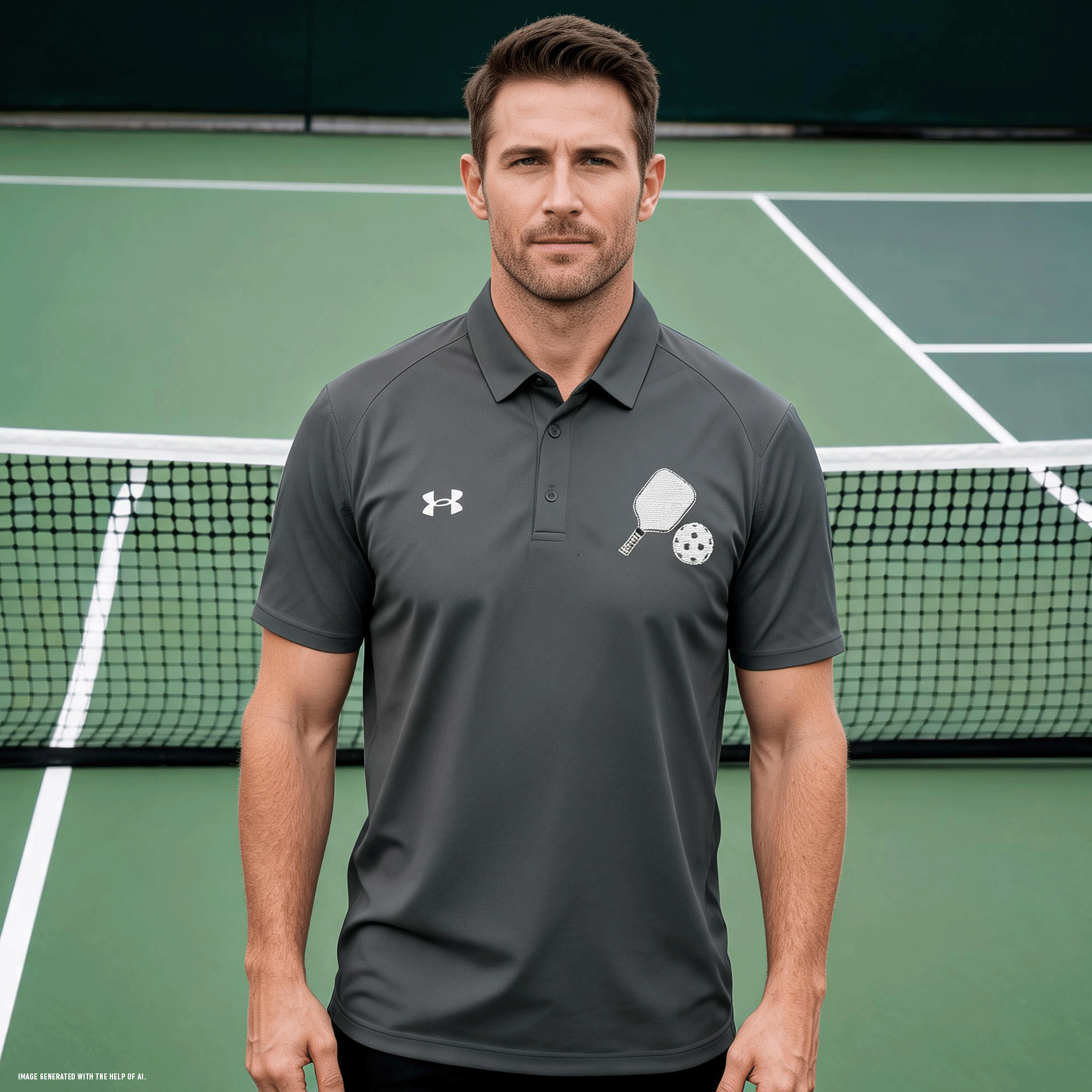Men's Embroidered Pickleball Under Armour® Athletic Performance Polo Shirt