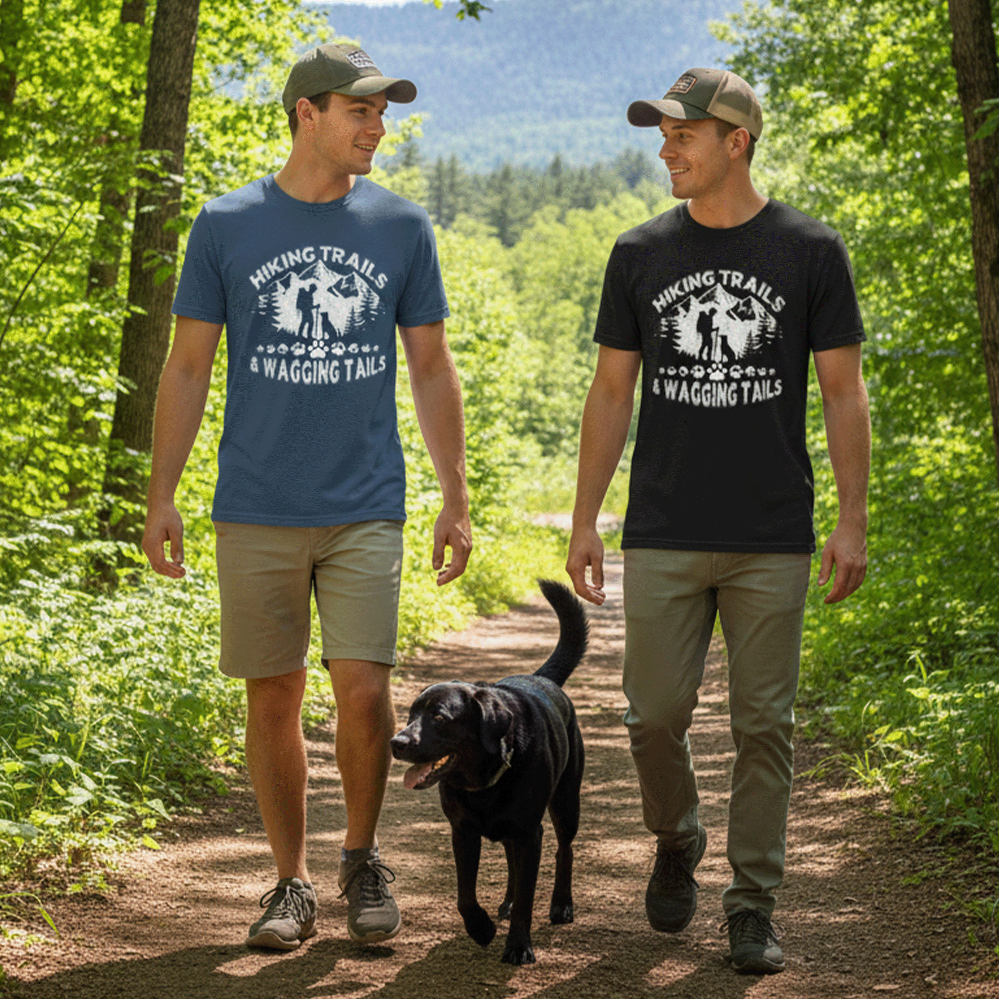 Hiking with Dogs T-shirt