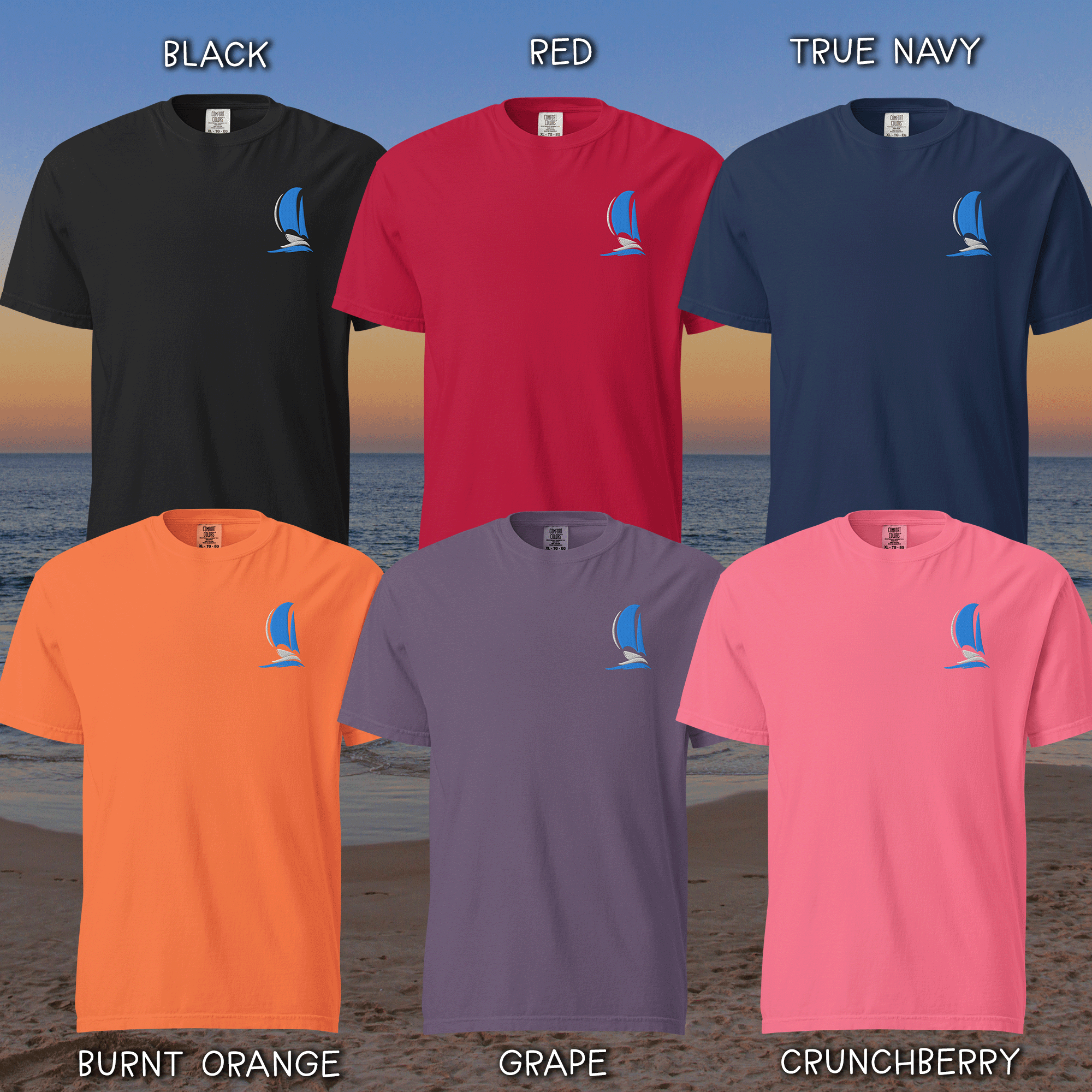 Embroidered Sailboat T-shirt
