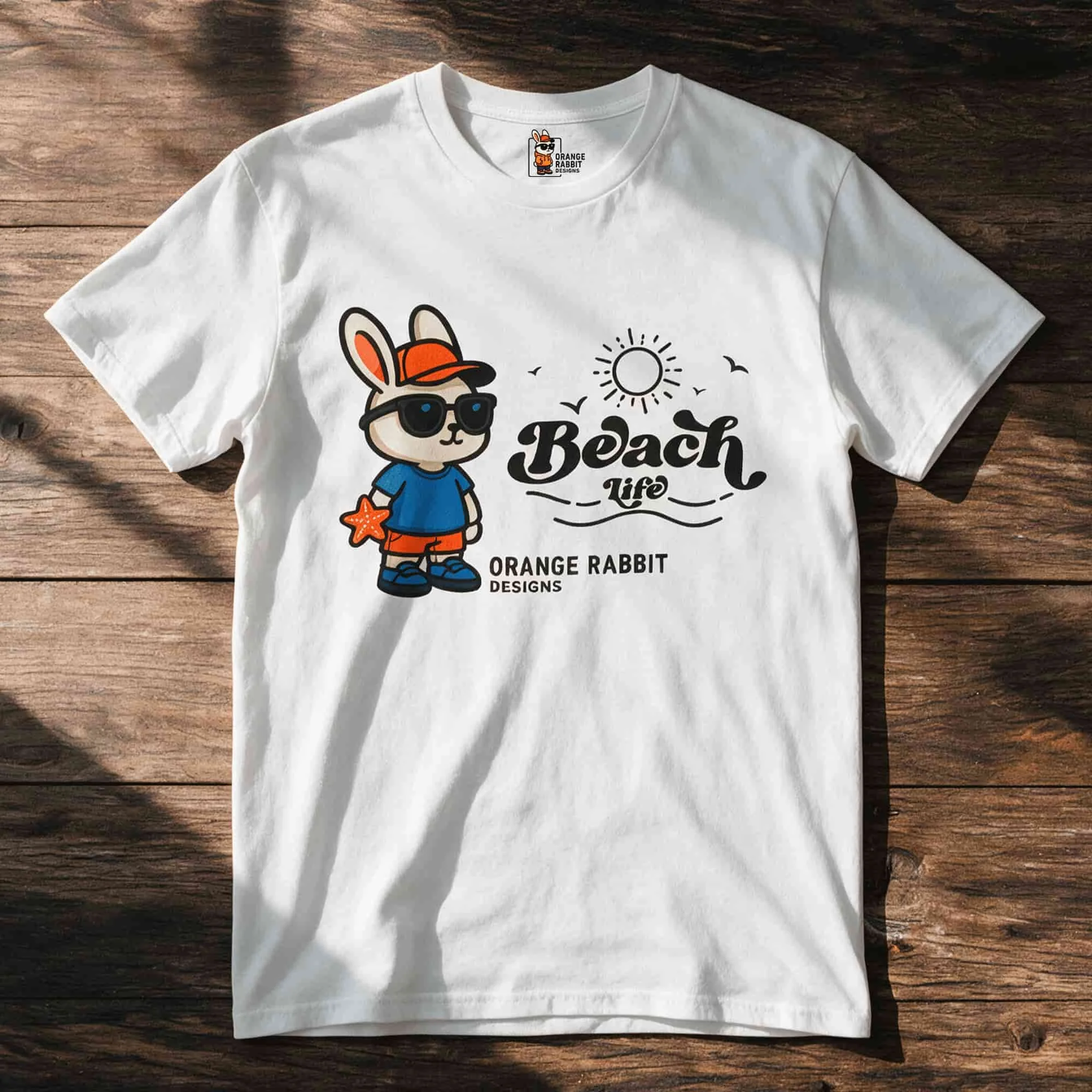 Orange Rabbit Beach Life Dryblend® Summer T-Shirt