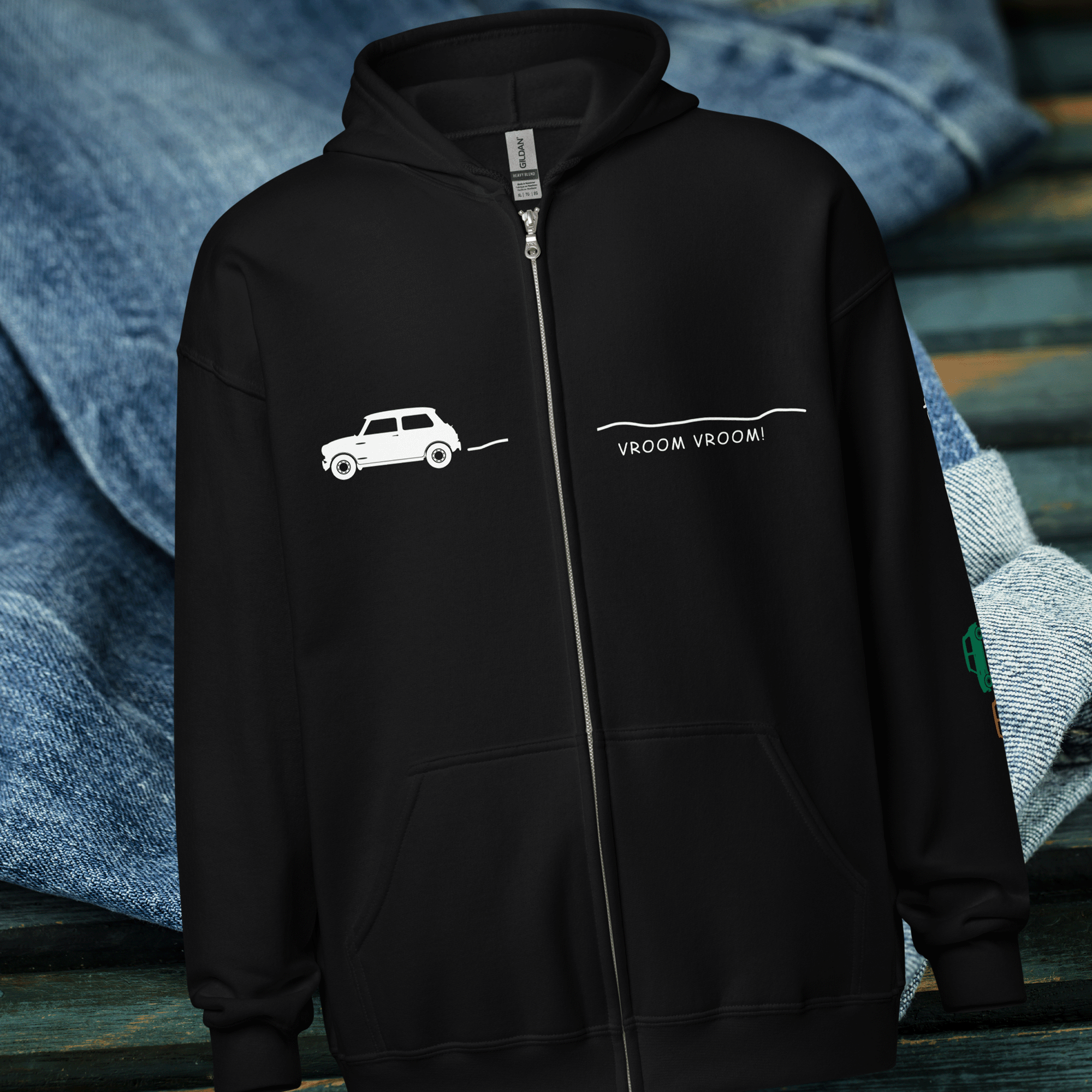 Mini Minimalist Full Zip Unisex Hoodie Jacket