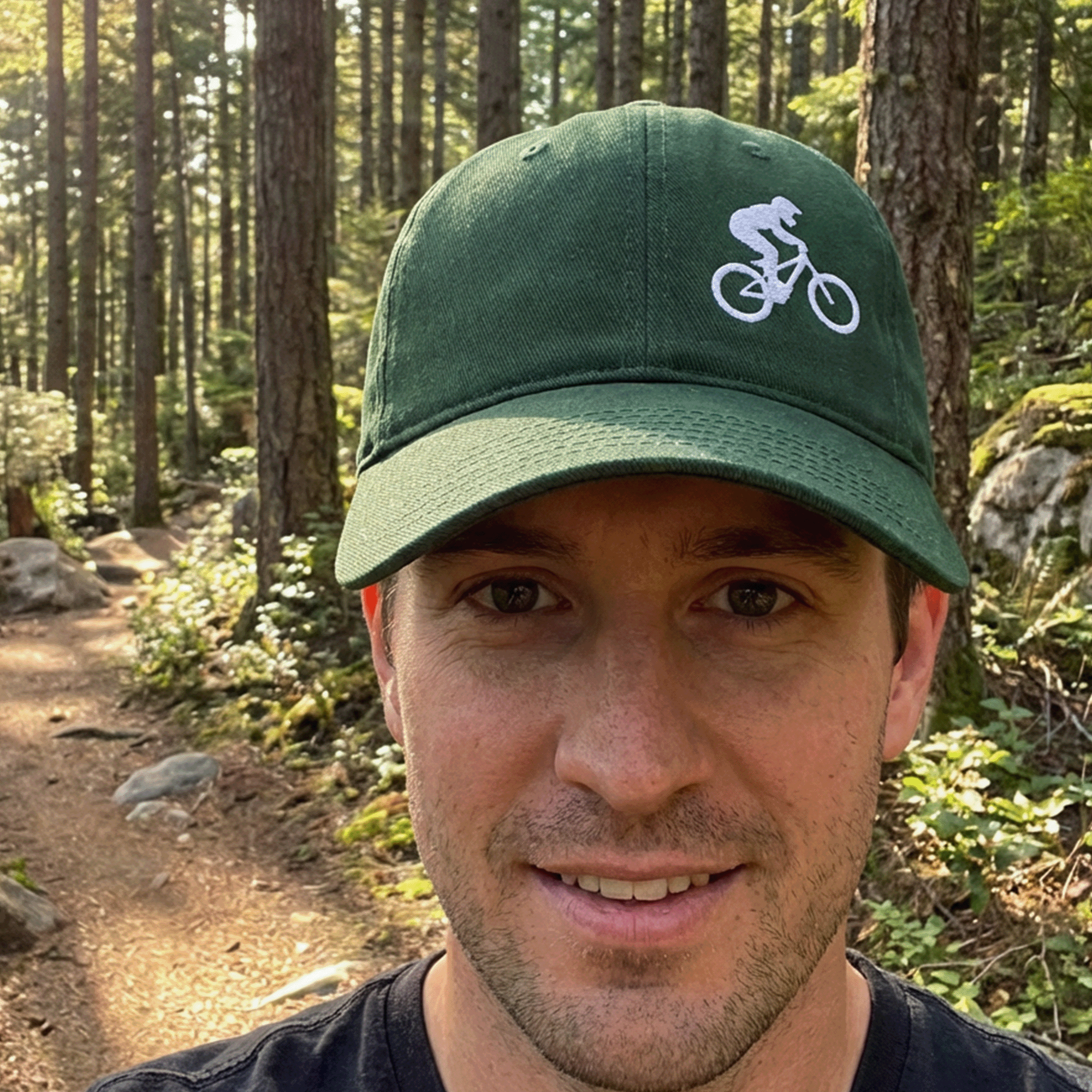 Embroidered Mountain Bike Low-profile Cap