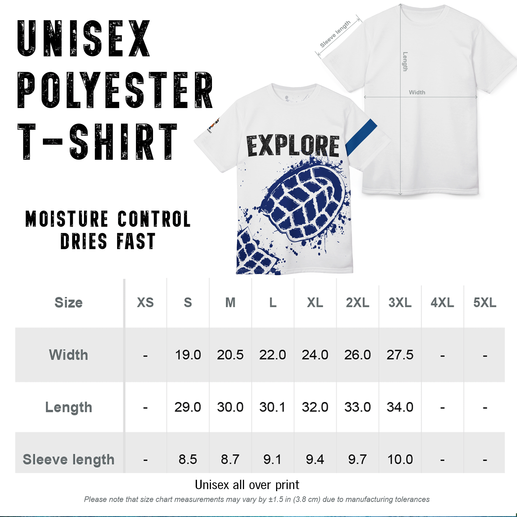 Explore Live 4 Adventure Unisex Graphic Tee