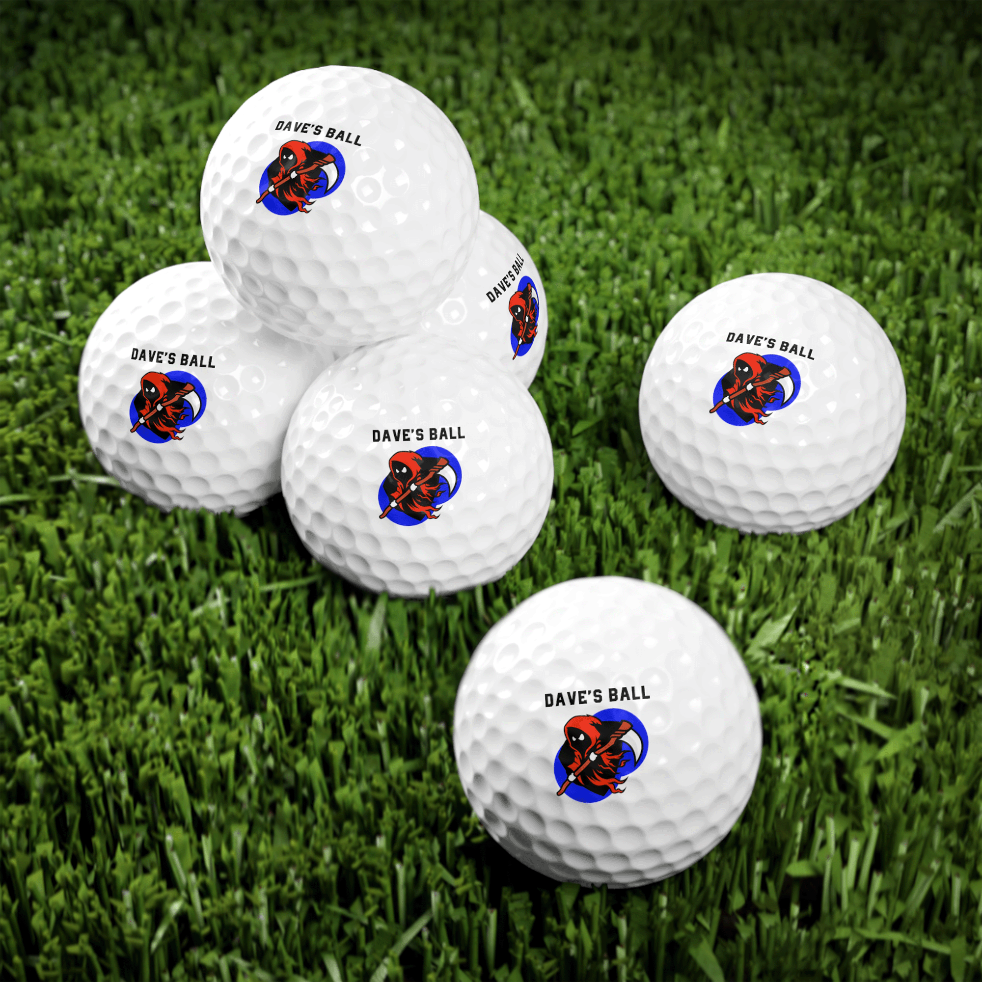 PERSONALIZED Name REAPER Ball Golf Balls